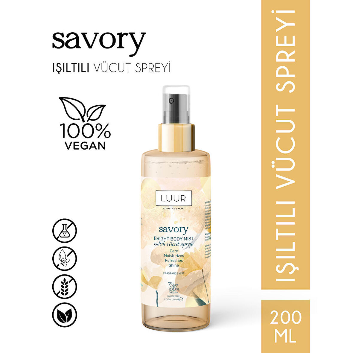 SAVORY IŞILTILI VÜCUT SPREYİ