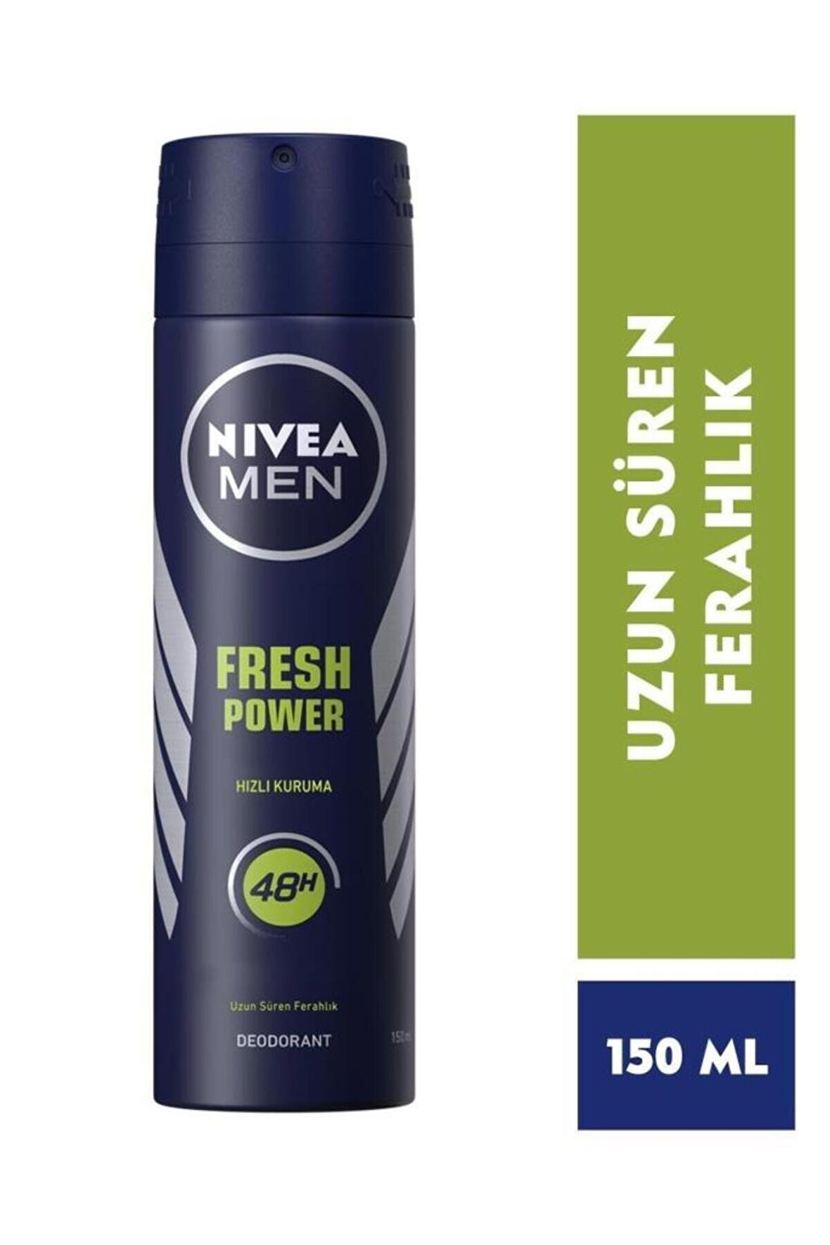 Nivea MEN Erkek Sprey Deodorant Fresh Power 150ml, Ter Korumasına Karşı 48 Saat Koruma, Hızlı Kuruma