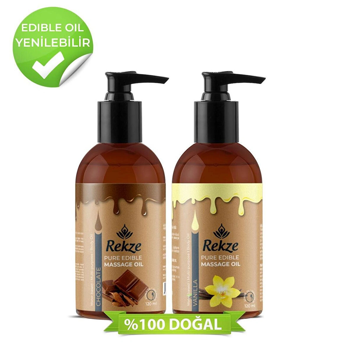 Genel Markalar Masaj Yagı Yenilebilir Vanilya + Cıkolata Vucut Yagı 120 ml