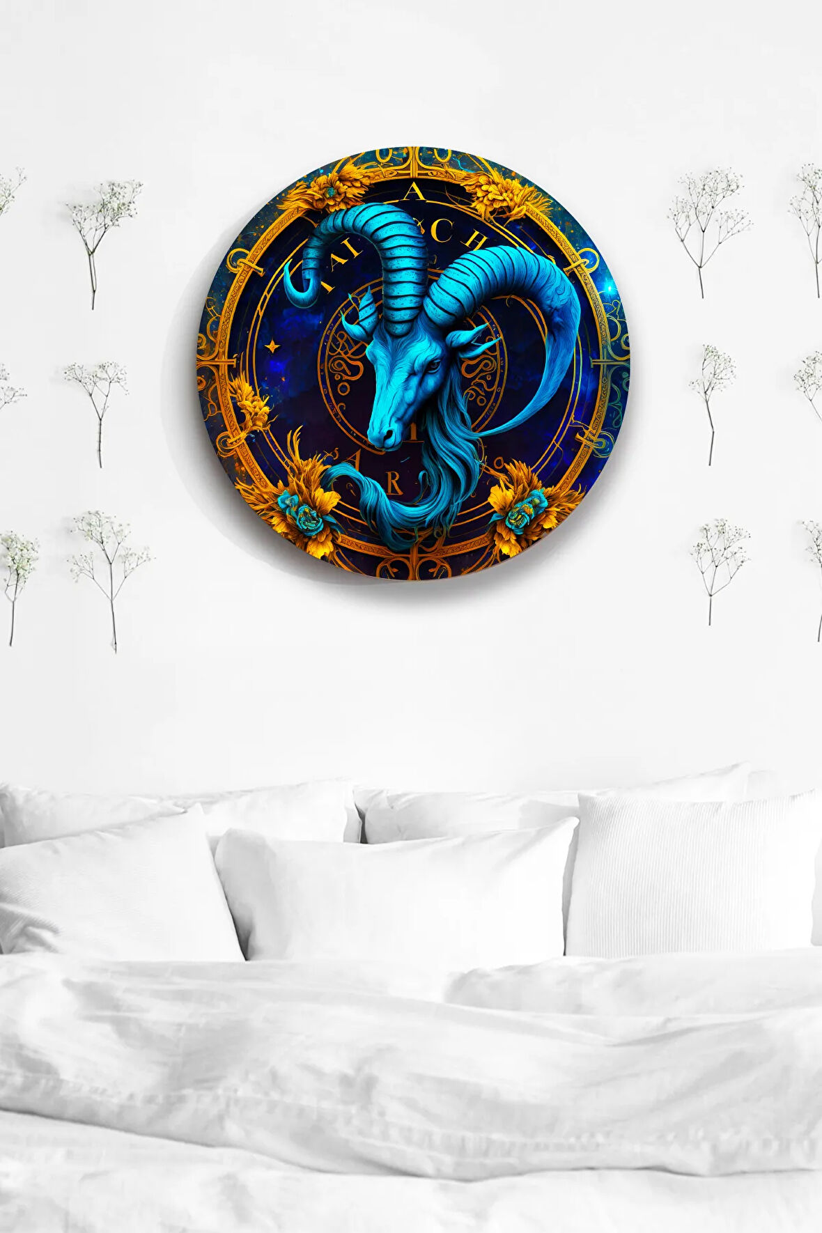 Astroloji Duvar Tablosu Modelleri, Burç Sembol Şık Ahşap Mdf Tablo, Ev, Ofis, Duvar Dekorasyonu