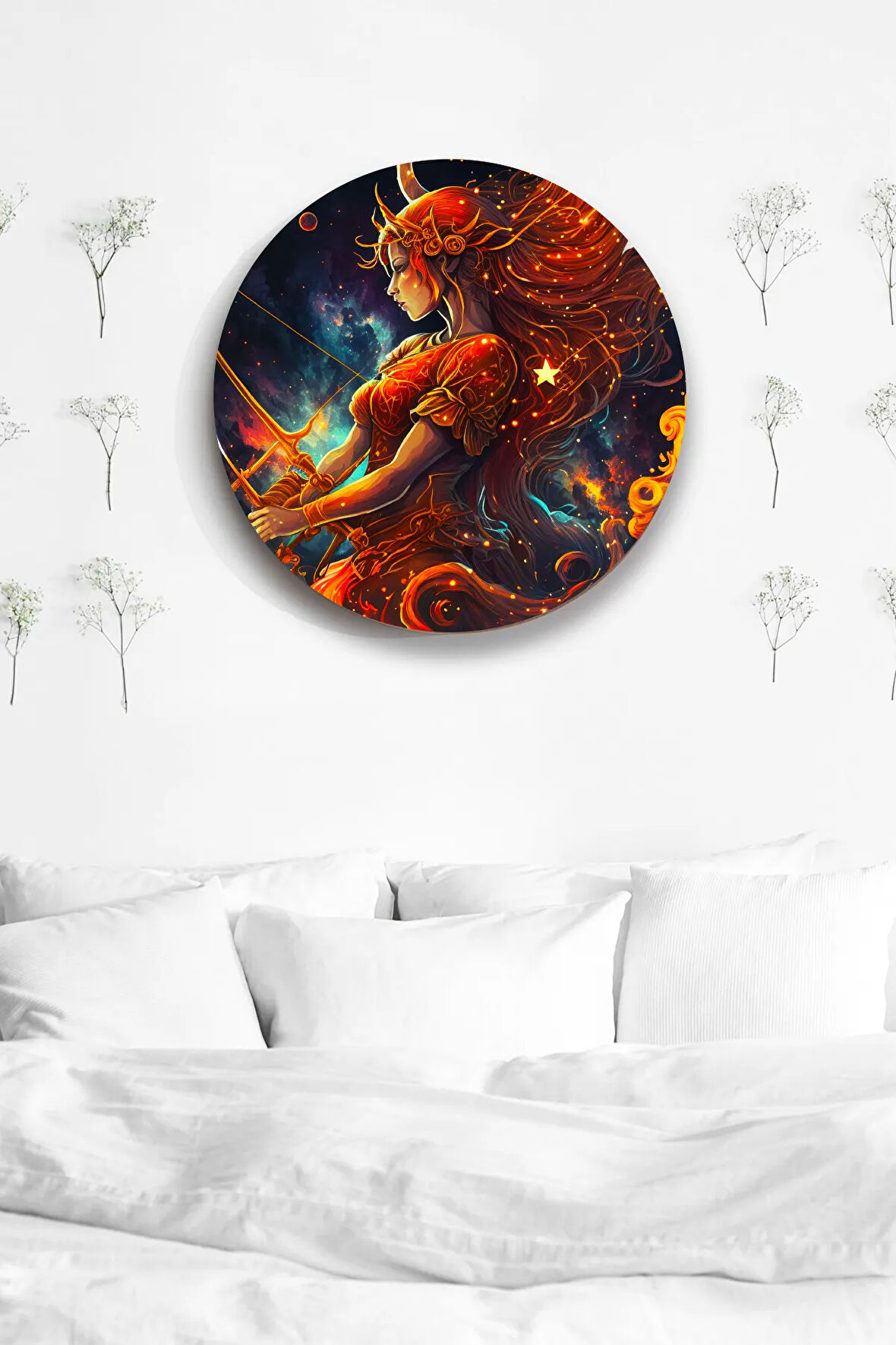 Astroloji Duvar Tablosu Modelleri, Burç Sembol Şık Ahşap Mdf Tablo, Ev, Ofis, Duvar Dekorasyonu