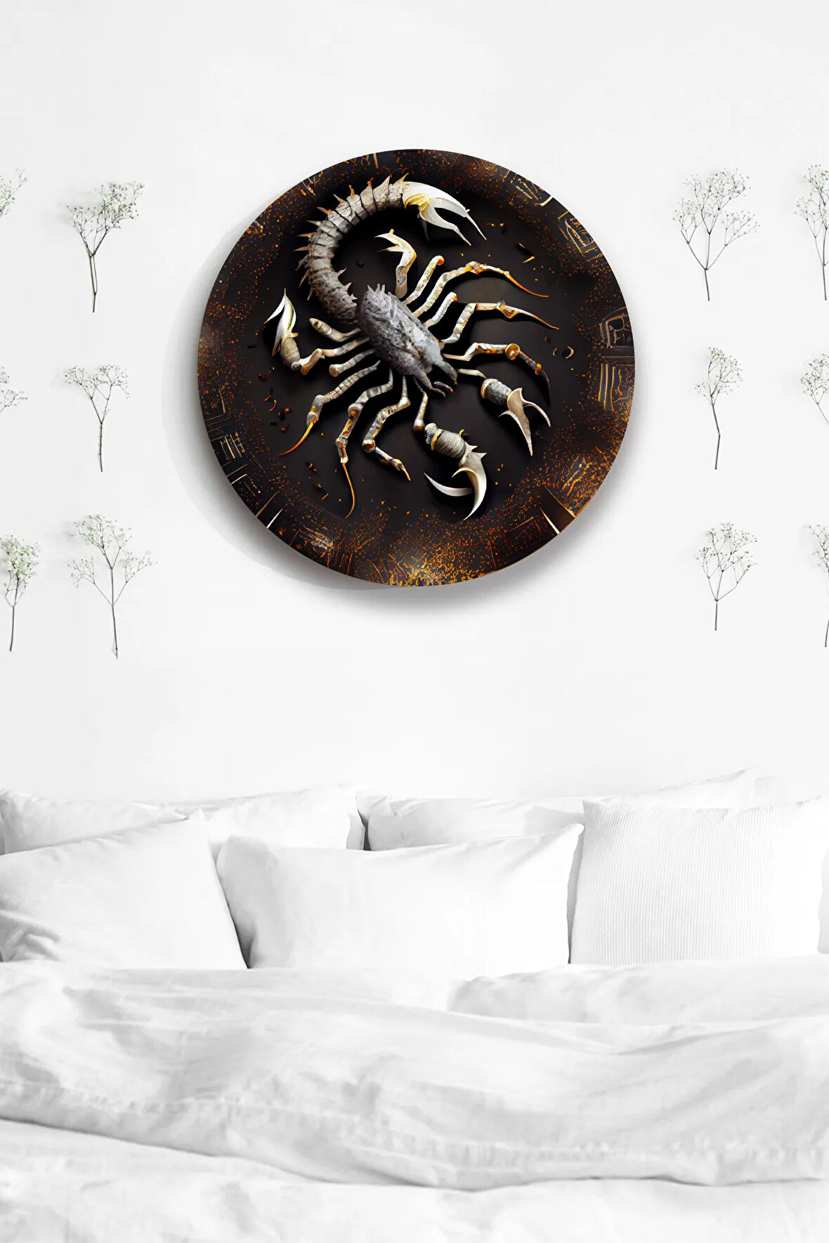 Astroloji Duvar Tablosu Modelleri, Burç Sembol Şık Ahşap Mdf Tablo, Ev, Ofis, Duvar Dekorasyonu
