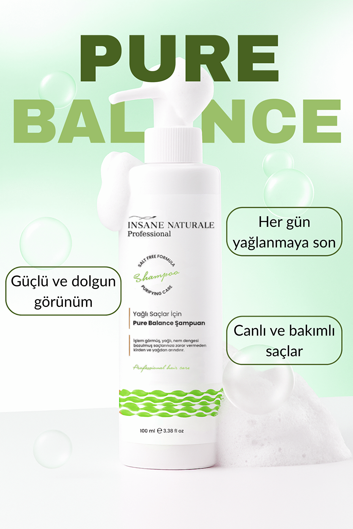 Yağlı Saçlar İçin Nem Dengeleyici Saç Bakım Şampuan 500 ml