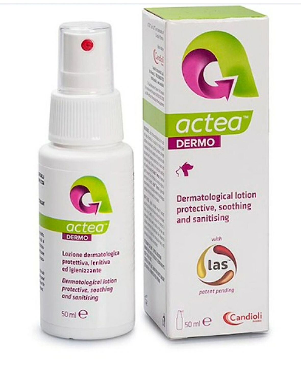 Candioli Actea Dermo Kedi Köpek Dermatolojik Deri Spreyi 50 ml.