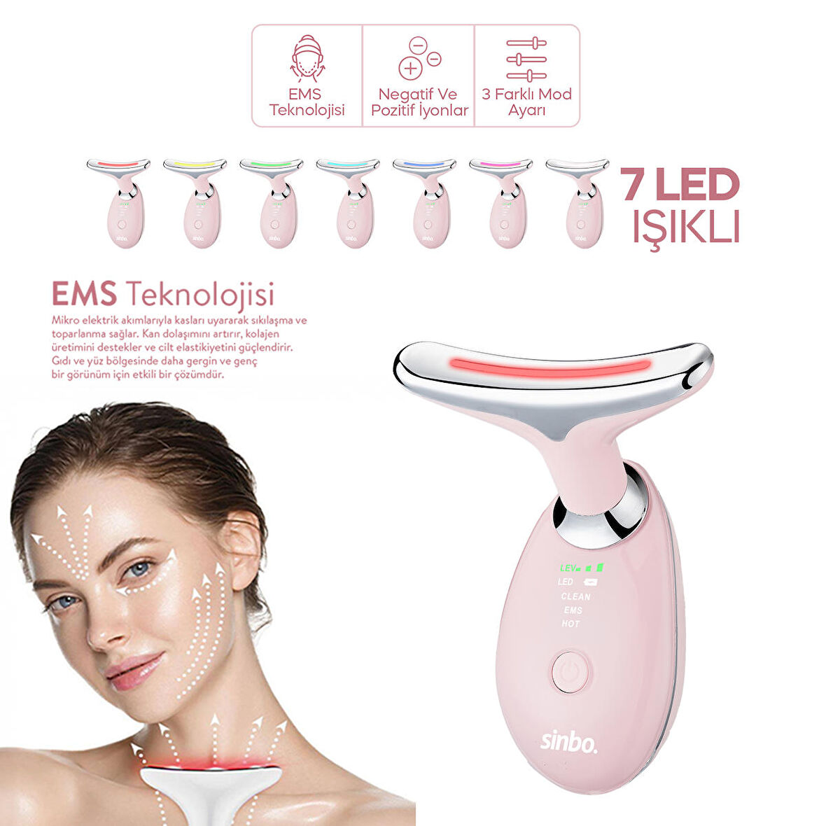 Sinbo SBI-5901 Yüz ve Boyun Bölgesi Sıkılaştırıcı