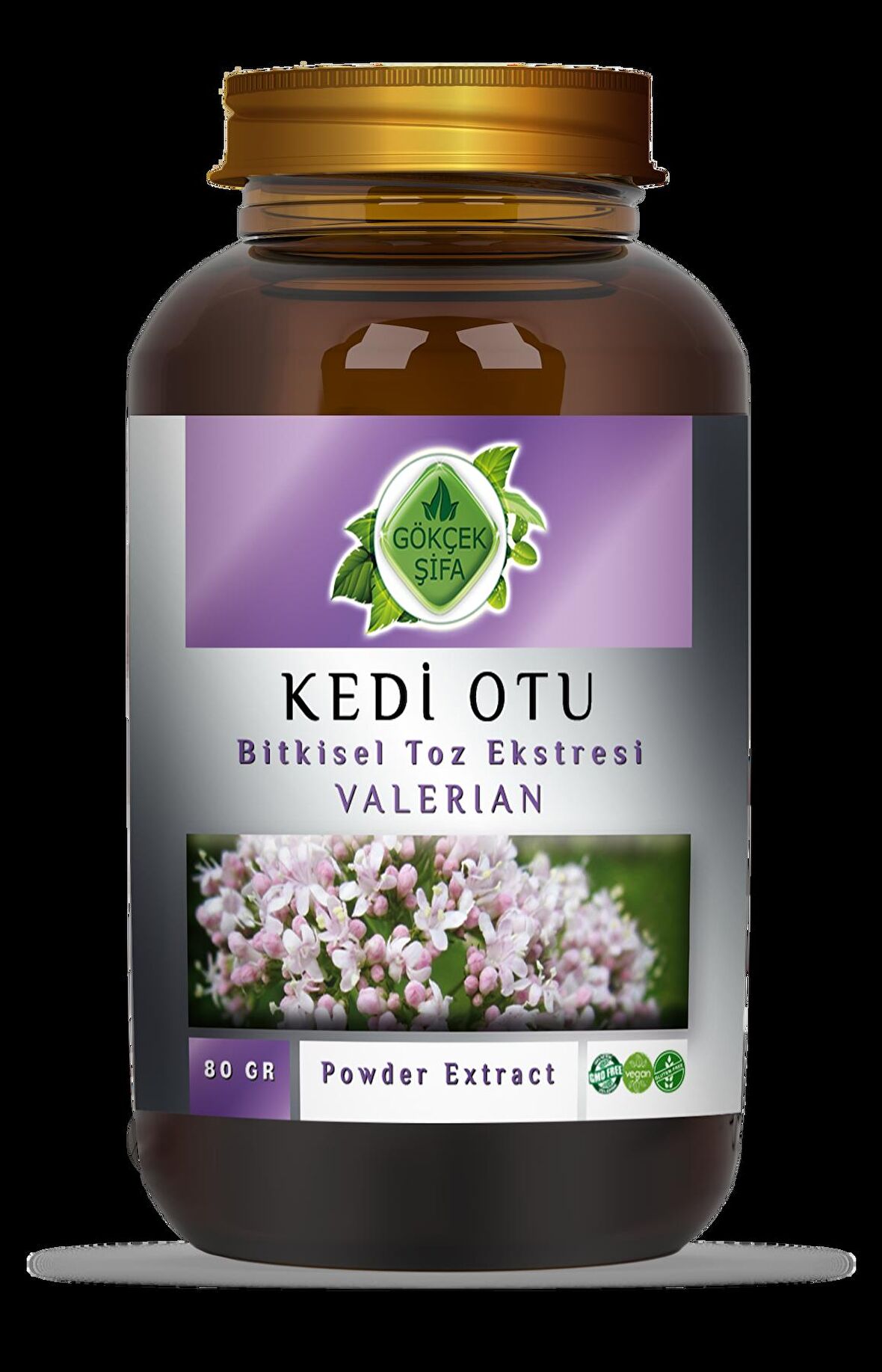 Kedi Otu Toz Ekstresi 80 Gr. Cam Kavanoz