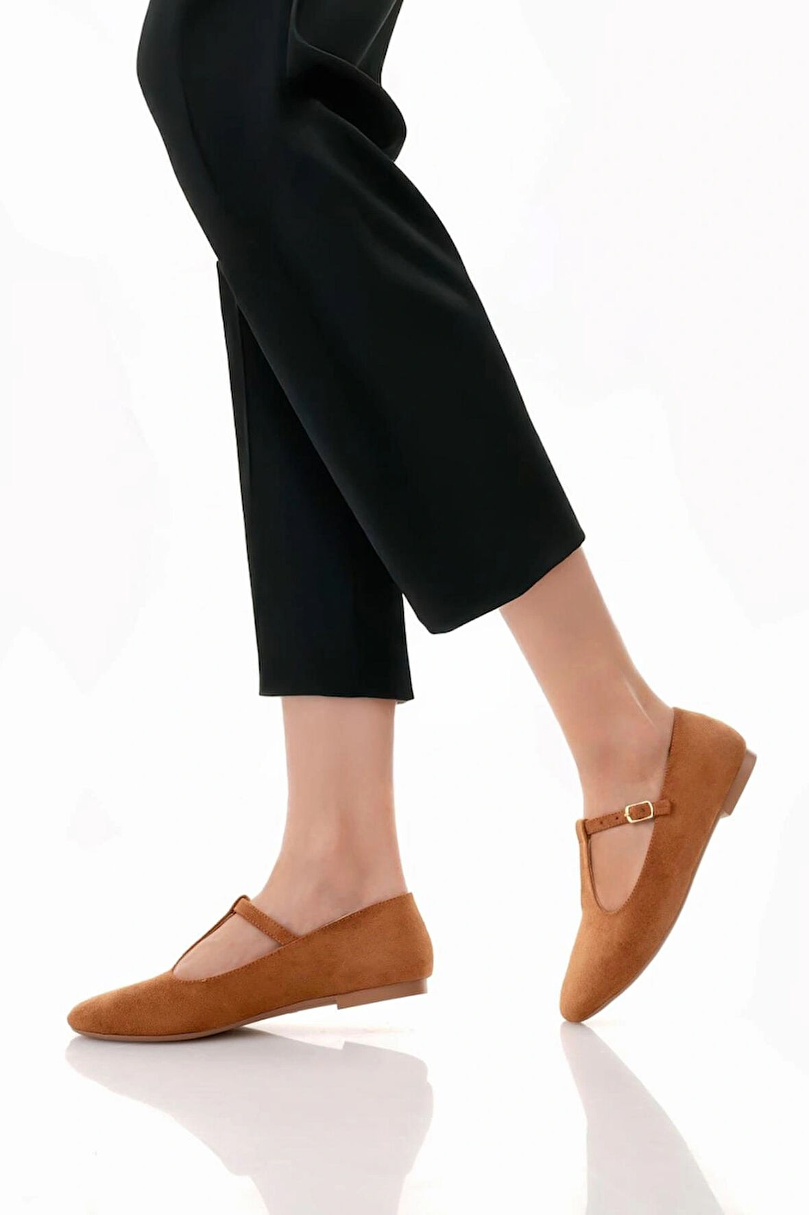 T-Strap Mary Jane Tasarım Babet