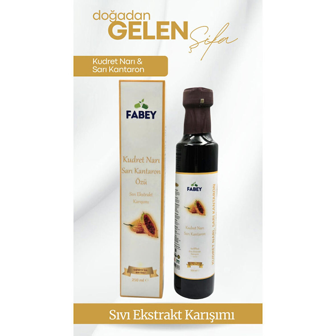 Fabey Kudret Narı & Sarı Kantaron Özleri Sıvı Ekstrakt Karışımı 250ml