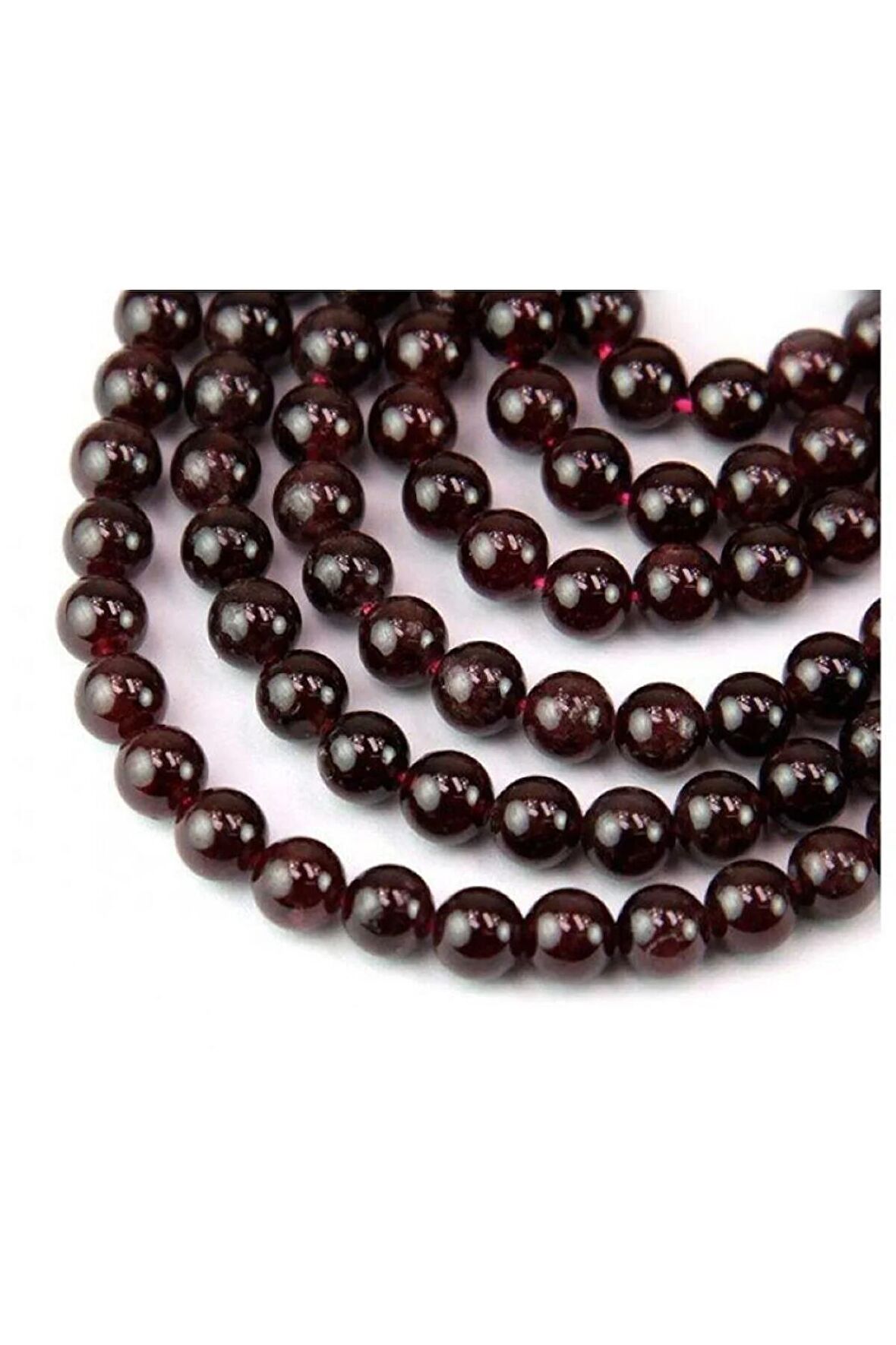 Garnet 8mm Doğal Taş Dize