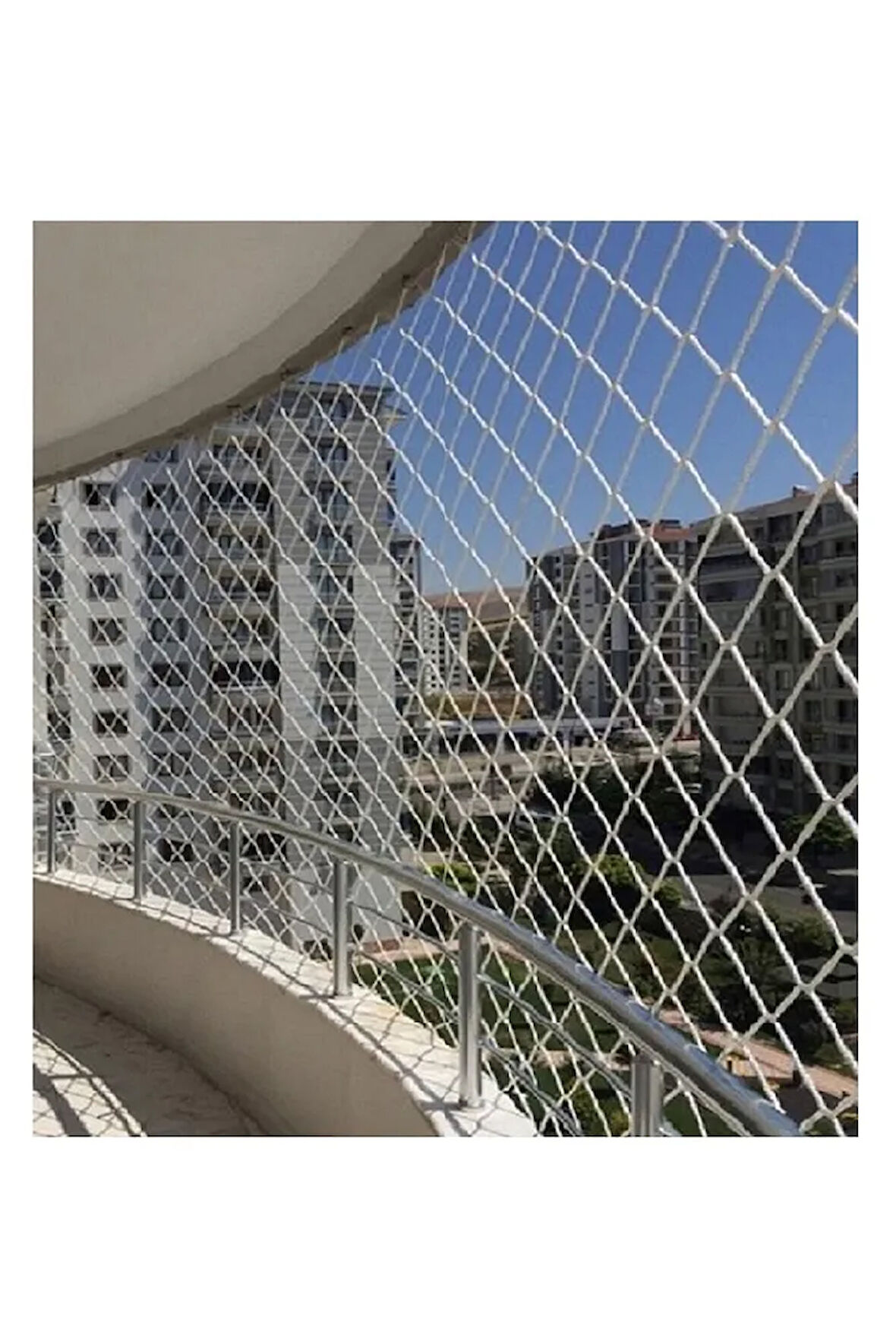 3 X 21 Metre Balkon Kedi Çocuk Güvenlik Filesi Ağı 3 Milim Kalınlık 