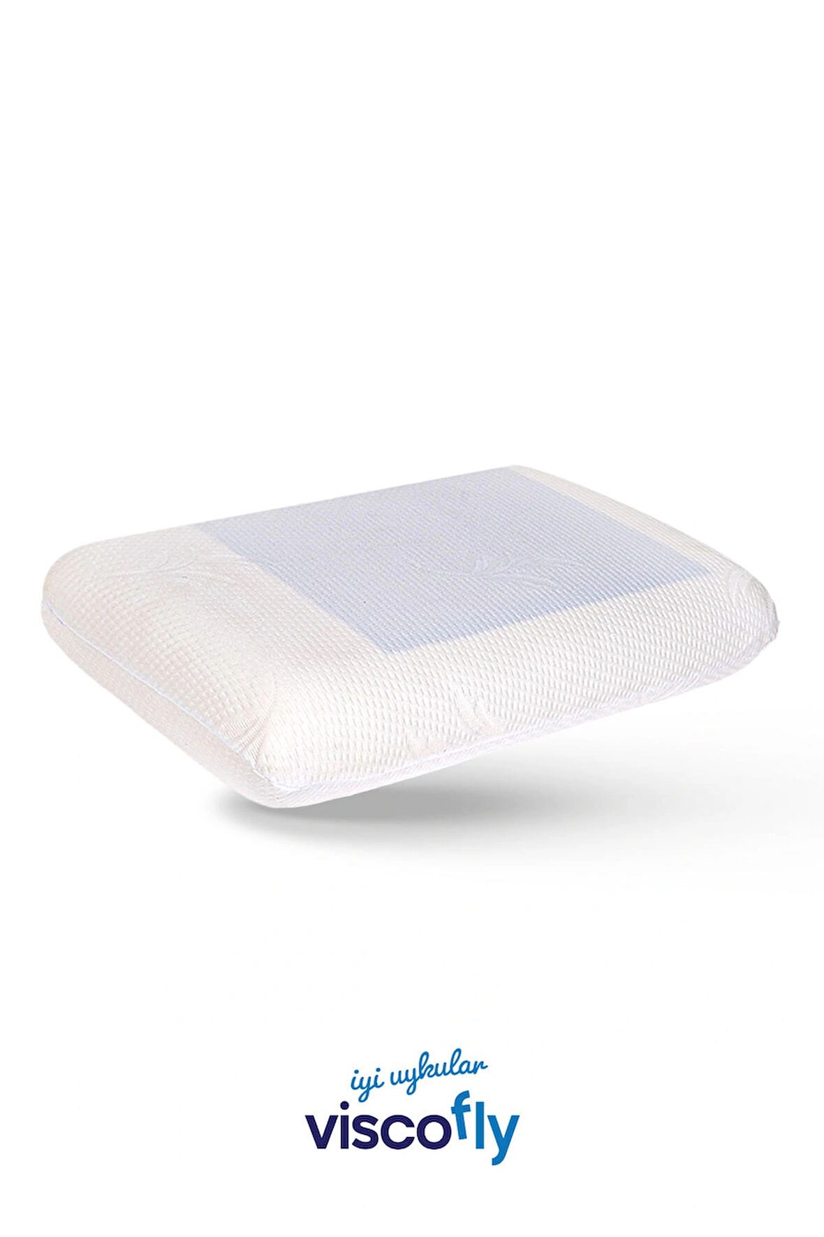 Visco soğutucu jelli yastık - % 100 visco - Sert yüksek yastık - 60 cm x 40 cm x 13 cm