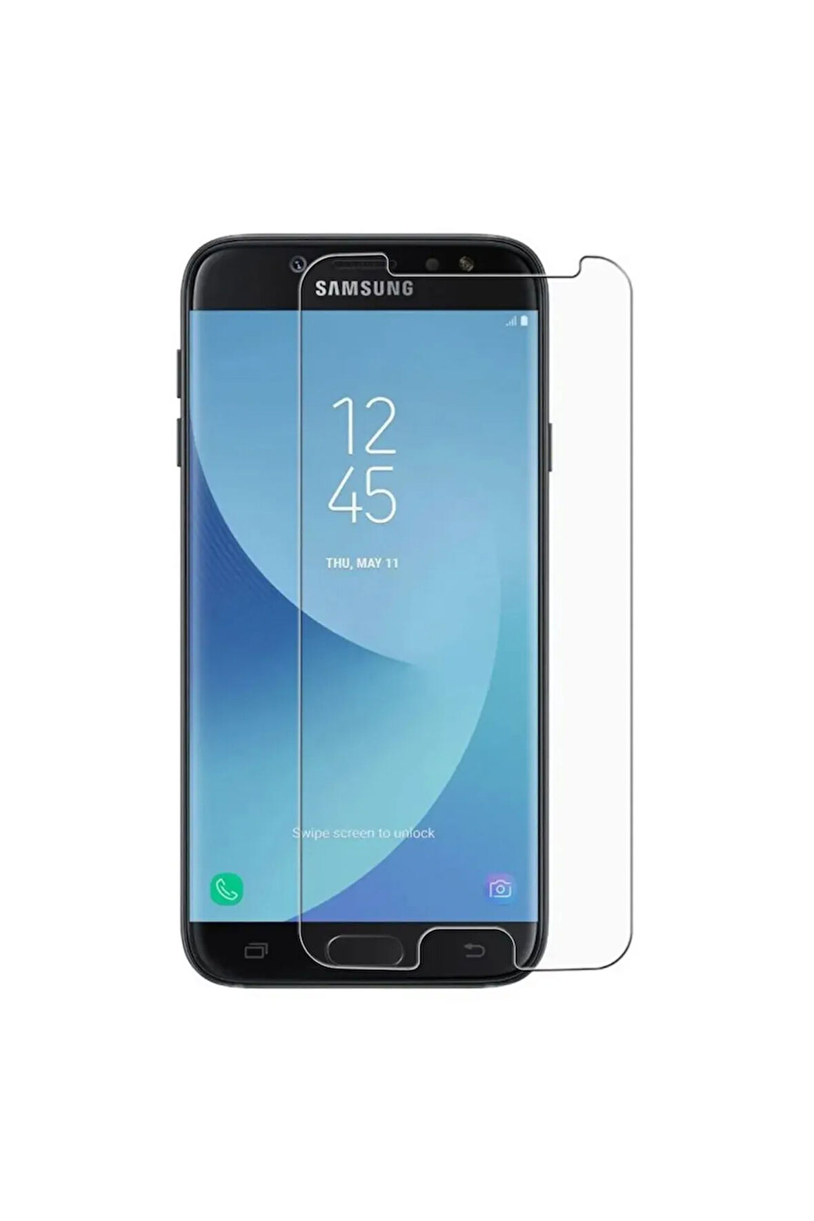 Samsung J7 Prime Ekran Koruyucu Uyumlu Tam Uyumlu Temperli Cam Ekran Koruyucu Kırılmaz Cam