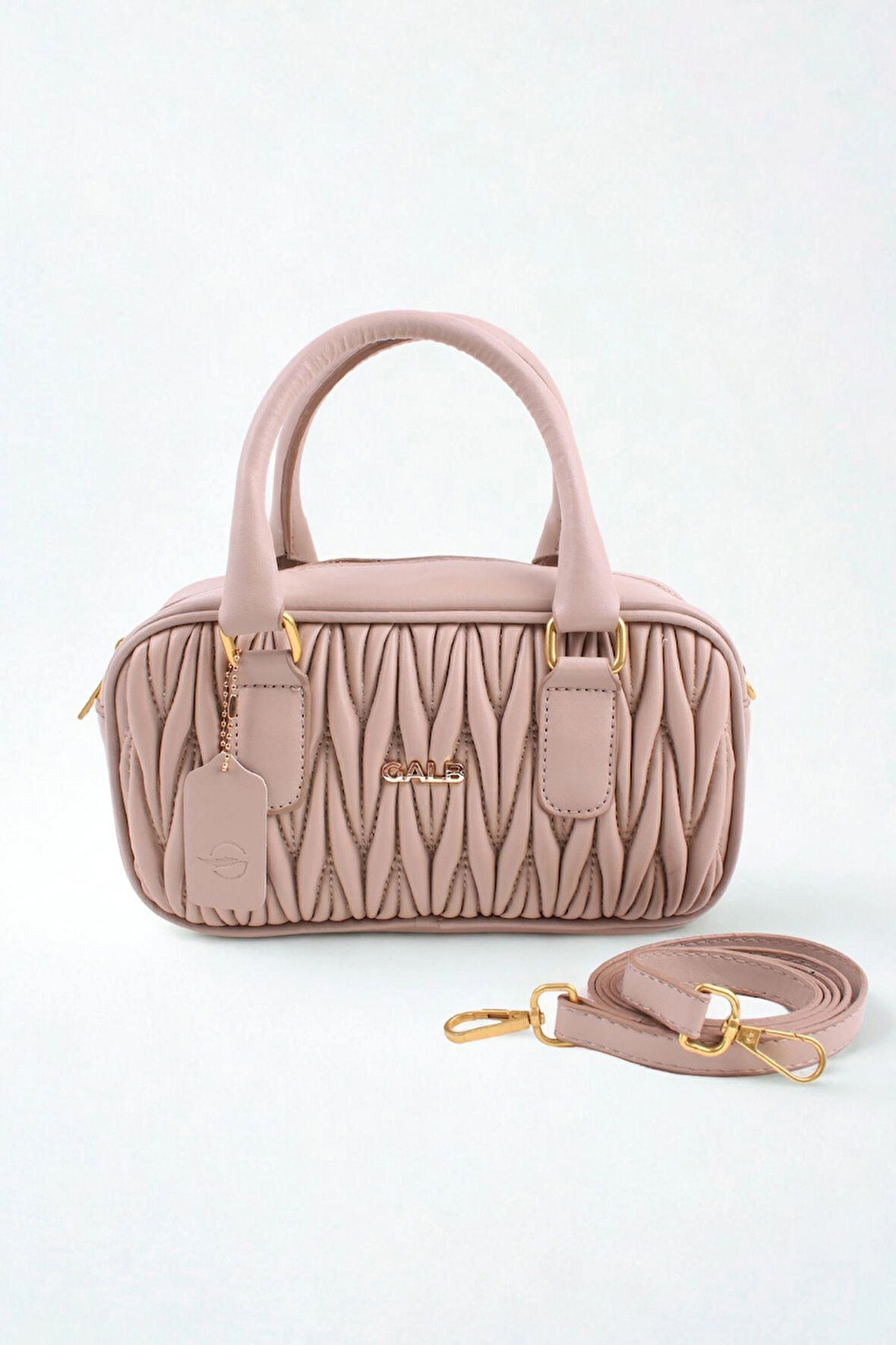 Orta Boy 2 Bölmeli Nakış İşlemeli Kadın El ve Omuz Çantası - Şık ve Fonksiyonel Tasarım