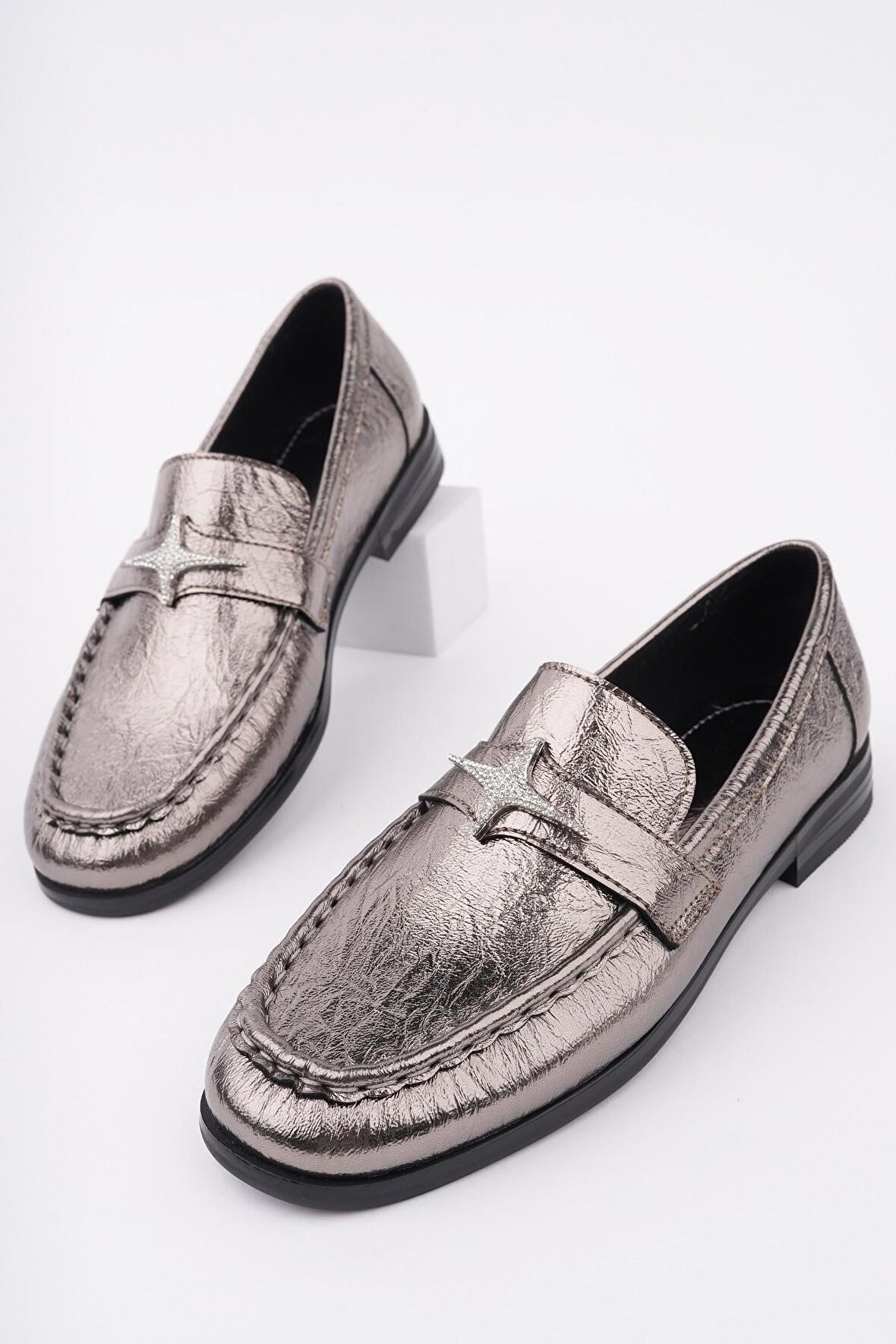 Muggo ARROW Tokalı Kadın Günlük Loafer Ayakkabı