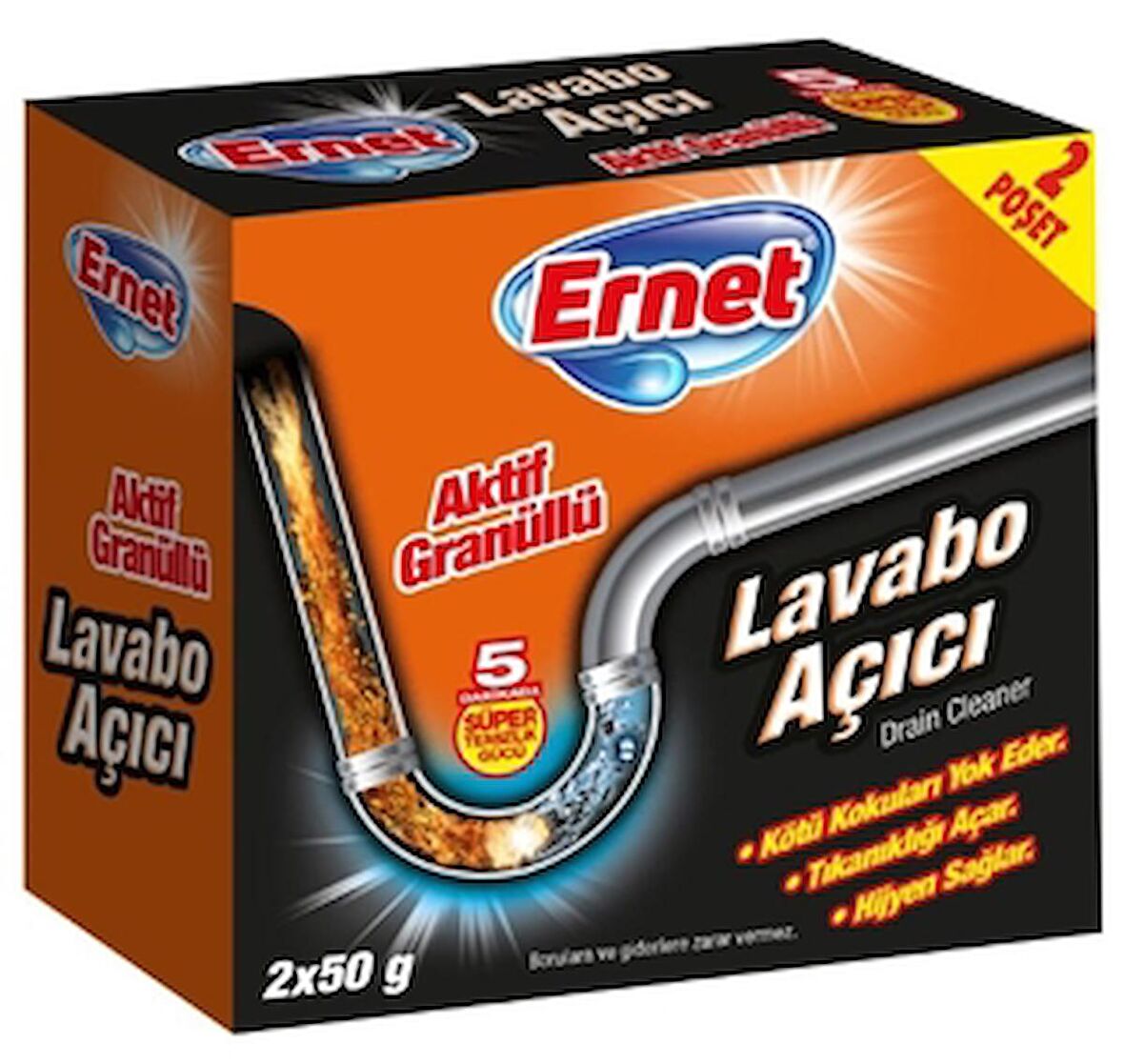 ERNET LAVABO AÇICI TOZ 2*50GR