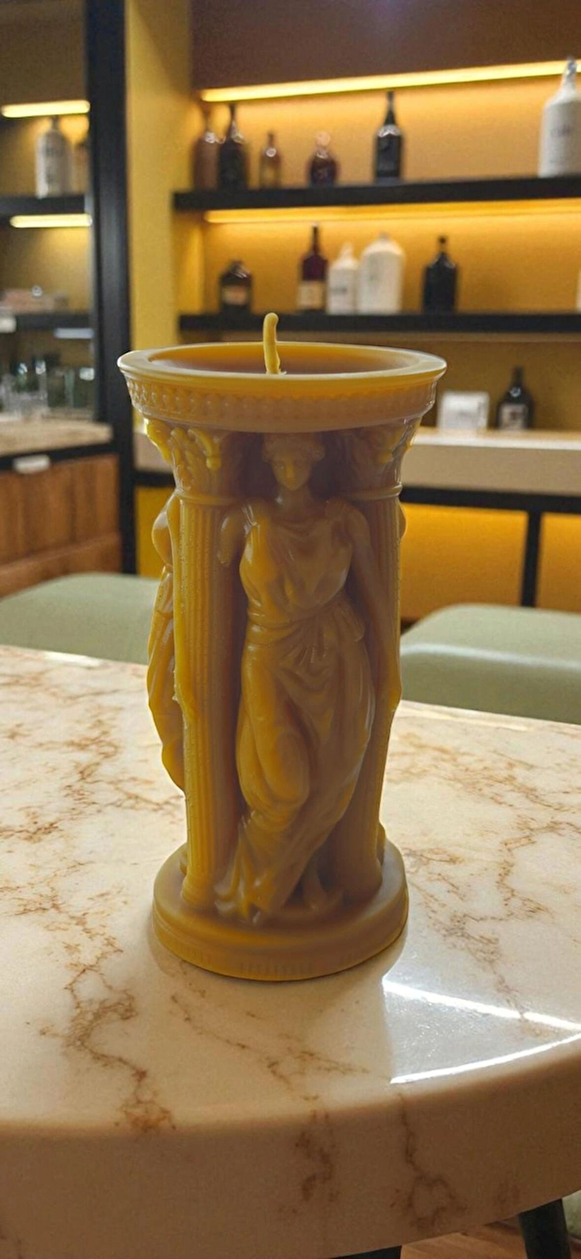 Nefha Candle Aşk Tanrısı Afrodit Figürlü El Yapımı Bal Mumu Mum NO.1