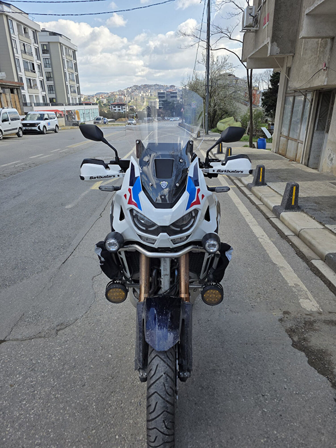 MOTOCAM Honda Africa twin CRF 1100 L4 Siperlik Ön Cam 2023-2025 Model 54cm Şeffaf Renkli 4mm UZUN VE GENİŞ
