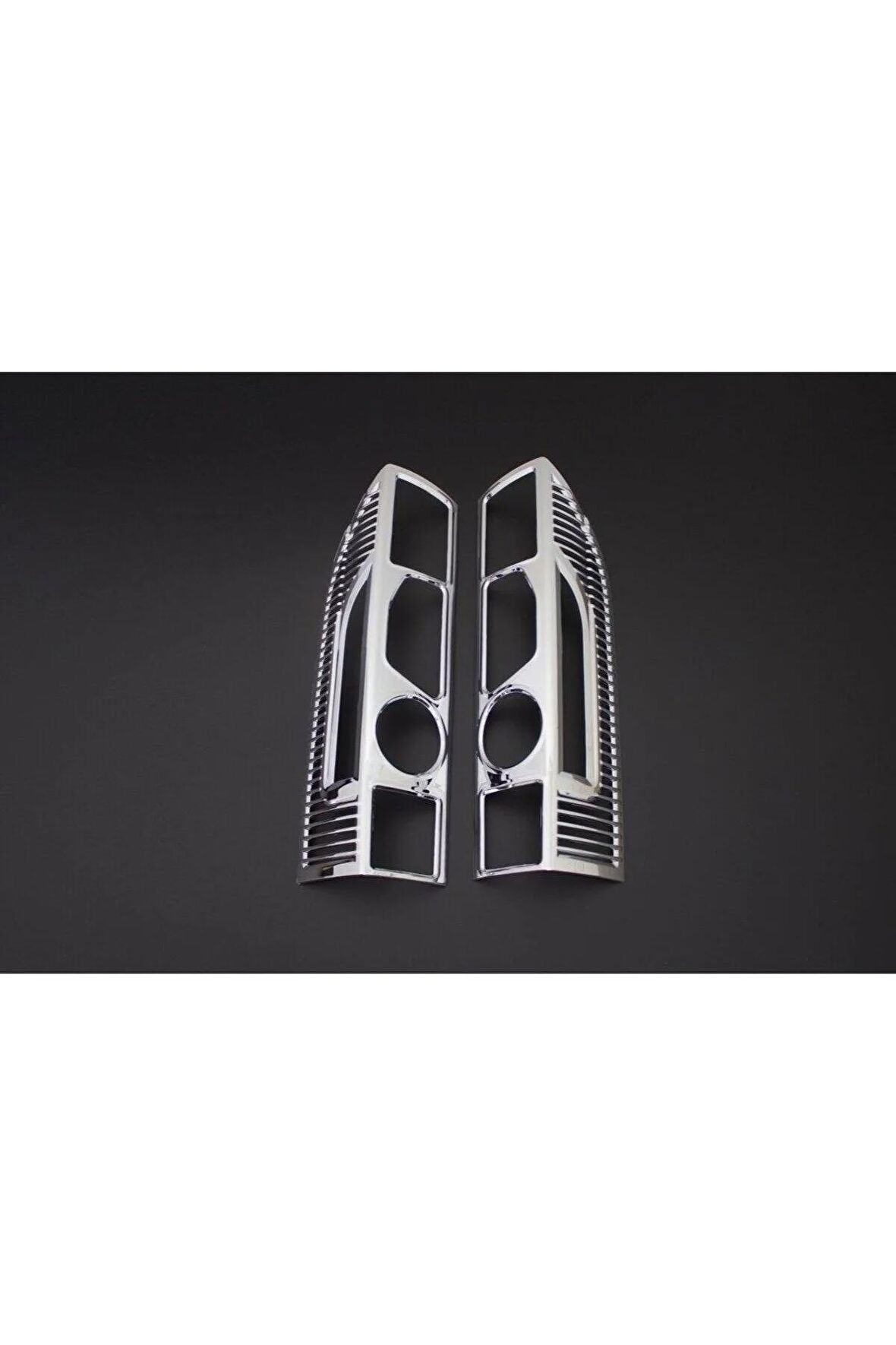 Fiat Ducato Van İçin Uyumlu Aksesuar Stop Çerçevesi 2 Parça ABS Krom 2006 - 2014
