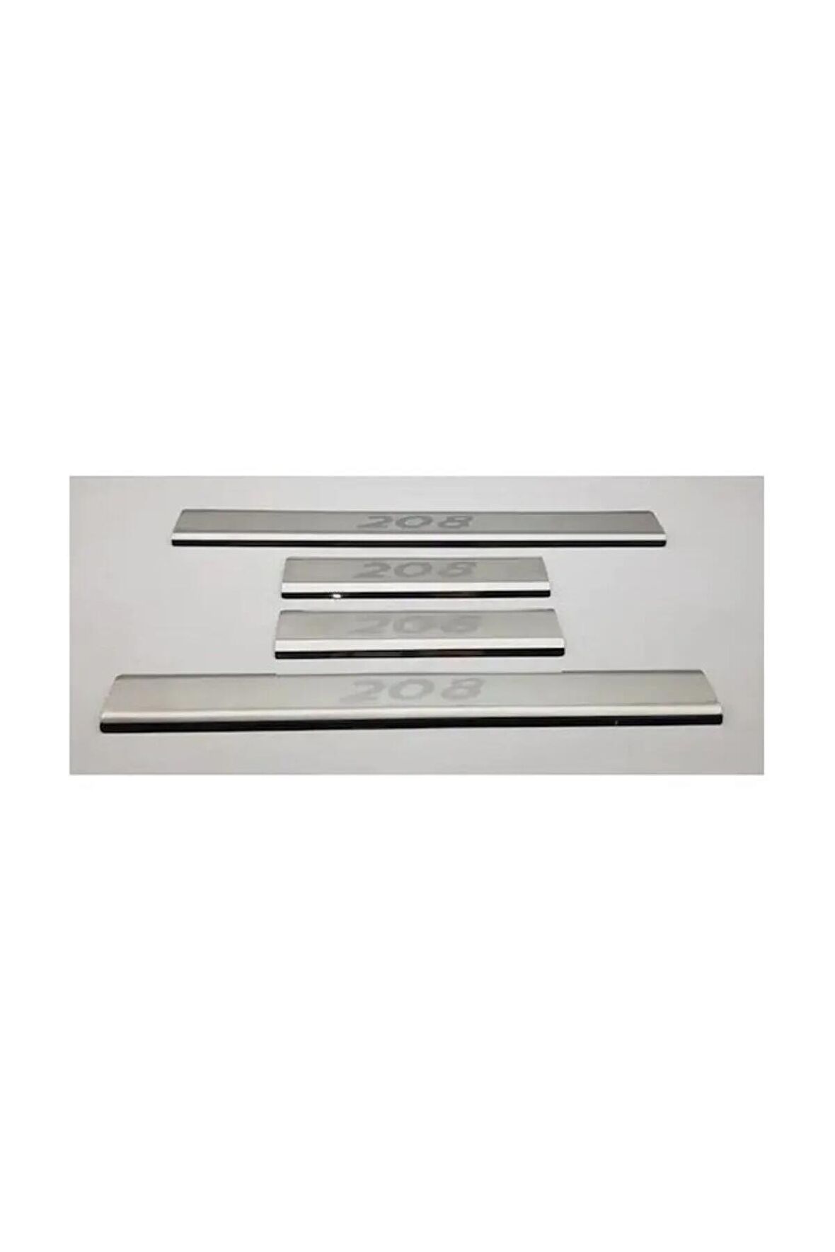 Kapı Eşiği Krom Aksesuar 4 Parça (208 HB 5D 2012 > < 2019 Model İçin Uyumlu)