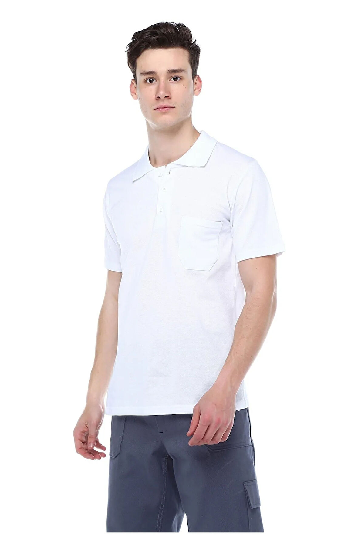 POLO YAKA BEYAZ TİŞÖRT