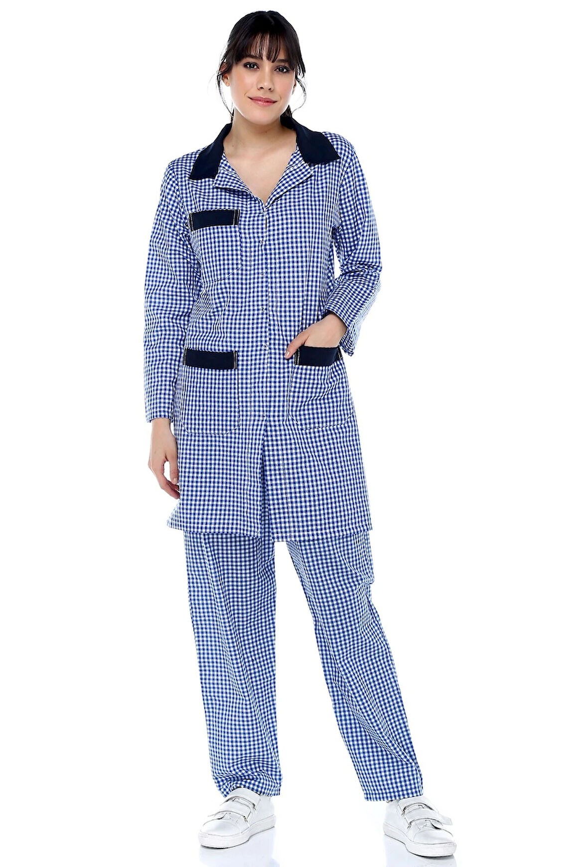 KADIN MAVİ PÖTİKARE ÖNLÜK