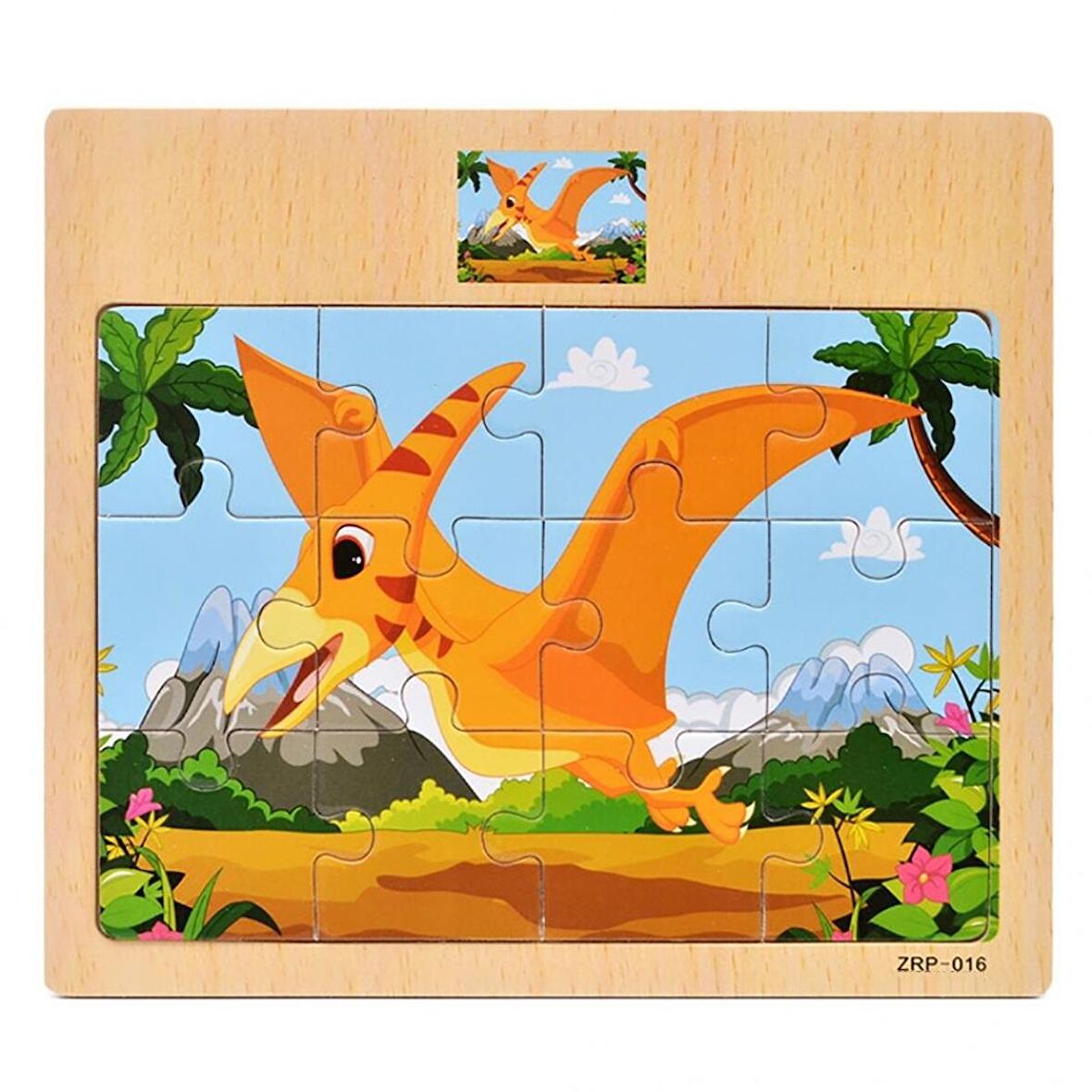 Hayal Sepeti Dinazor Kuş 2+ Yaş Büyük Boy Puzzle 12 Parça