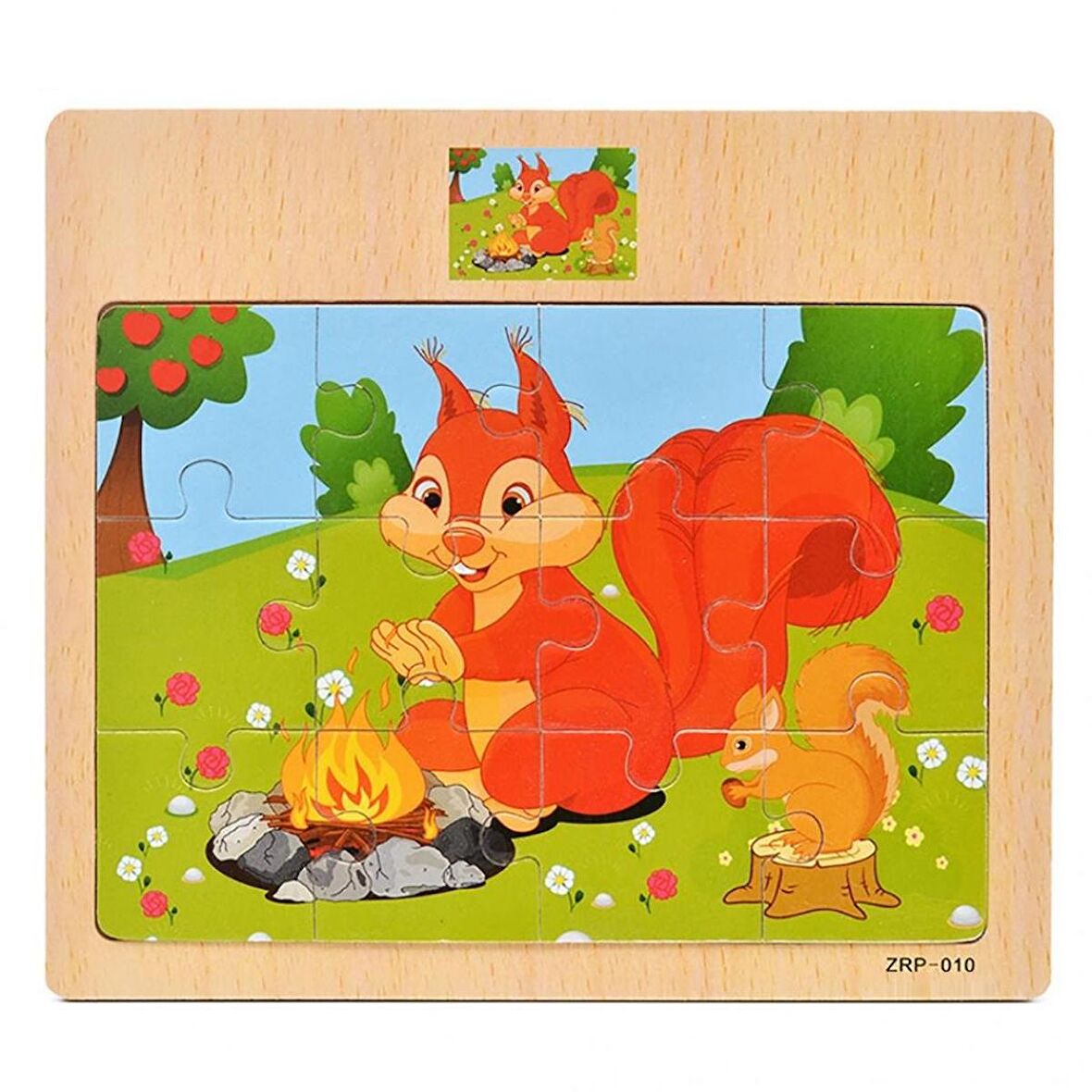 Hayal Sepeti Sincap 2+ Yaş Büyük Boy Puzzle 12 Parça