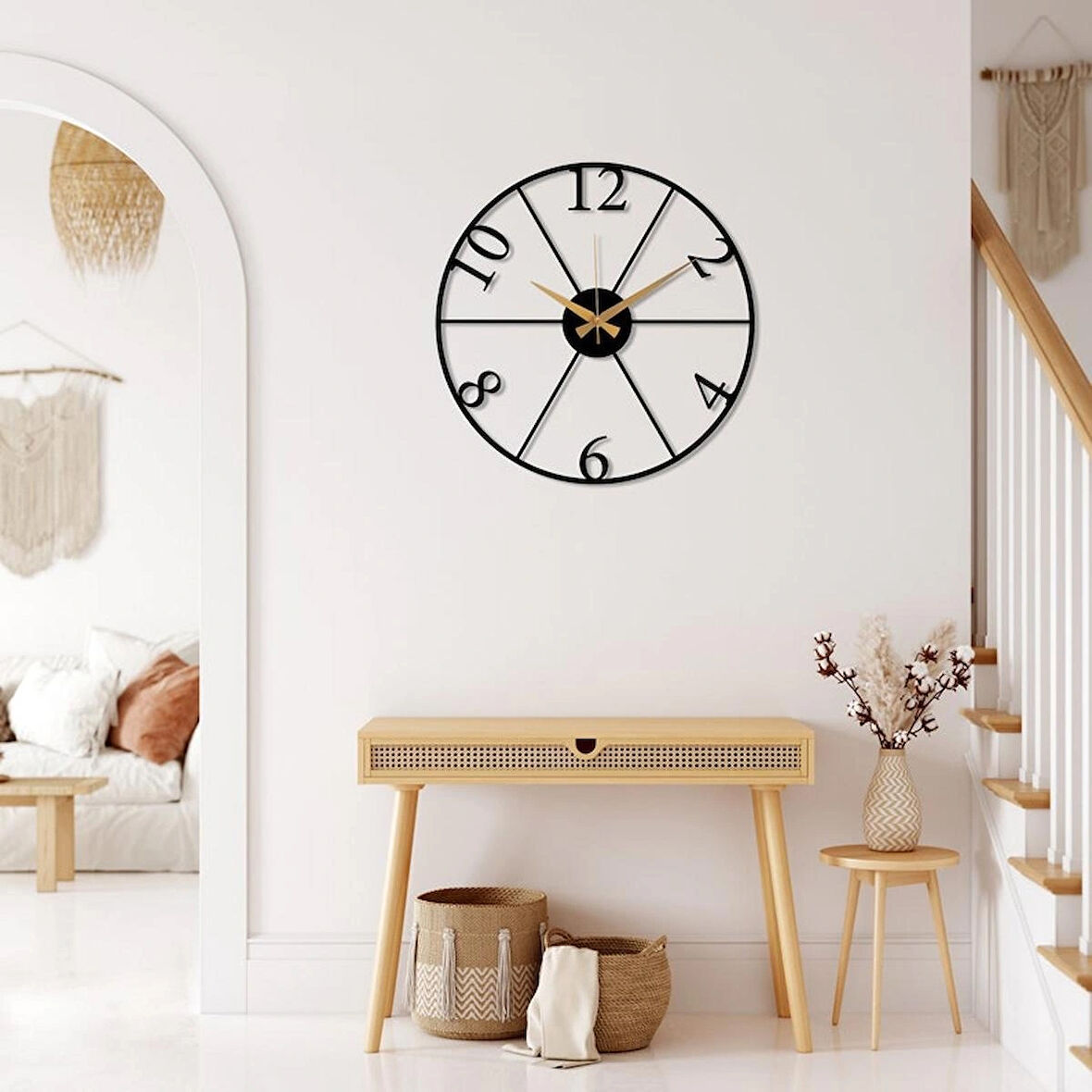 Ahsap Dekor dekoratif duvar saat