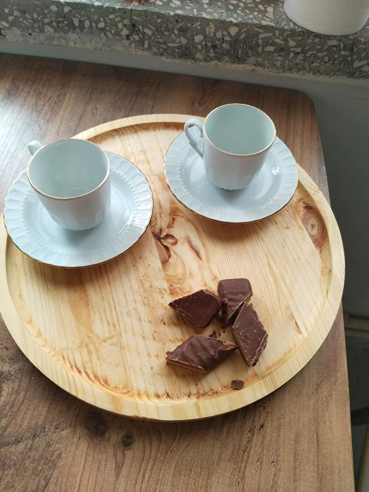 Ahşap Yuvarlak, Sunumluk Tepsi, Sunumluk, Pizza Tepsisi, kek tepsisi, çay tepsisi, kahve tepsisi