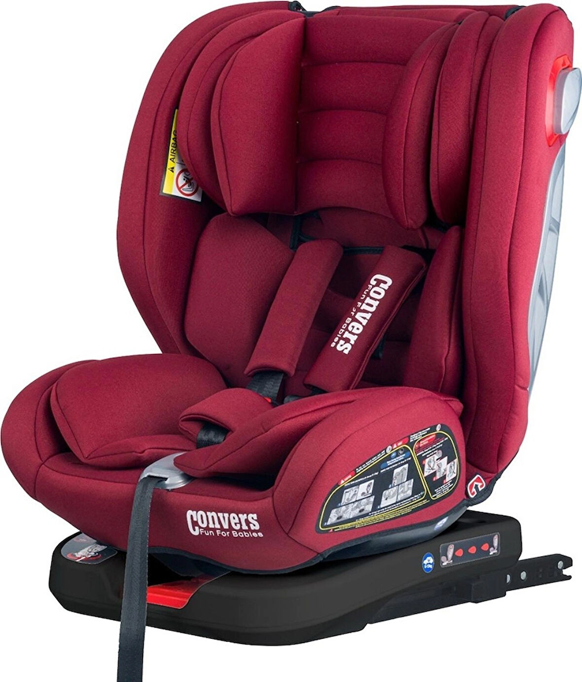  Airmax 0-36 Kg 360 ° Dönebilen Isofix'li Oto Koltuğu Bordo