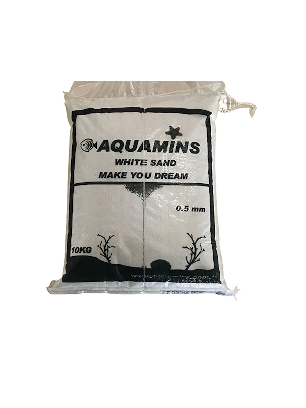 AQUAMİNS BEYAZ AKVARYUM KUMU 1.5 MM 10 KG