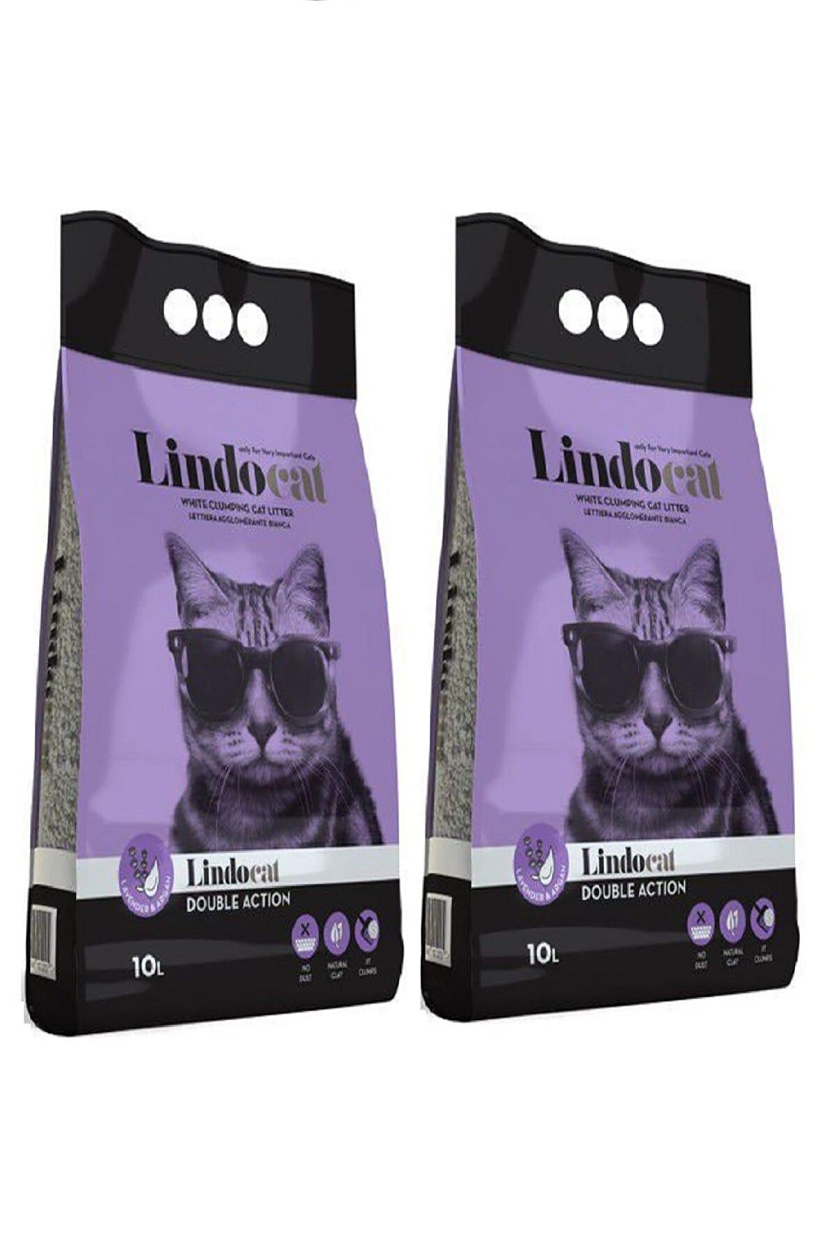 Lindo Lavanta Kokulu İnce Tane Kedi Kumu 10 Lt x 2 Adet