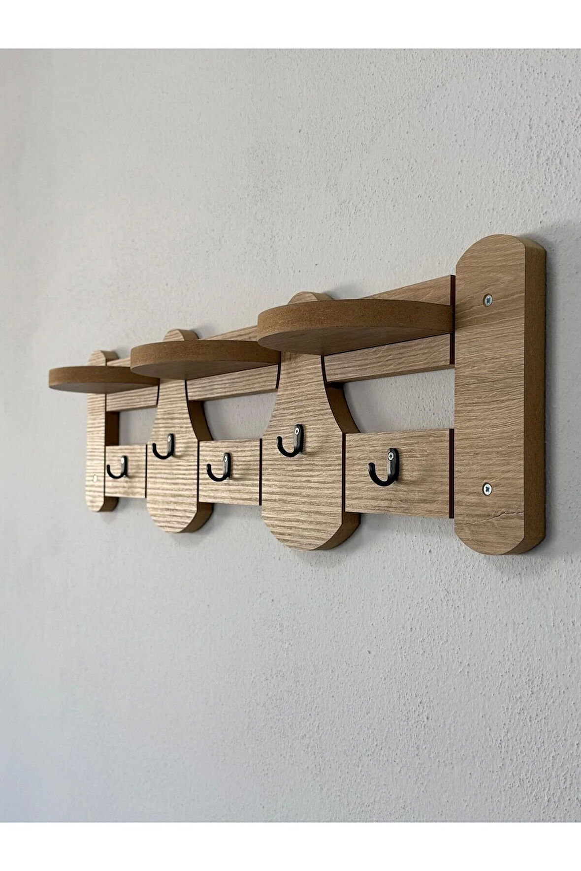 akçehome Portmanto Duvar Askısı, Elbise Askısı, Vestiyer Askılık, Ahşap Askı