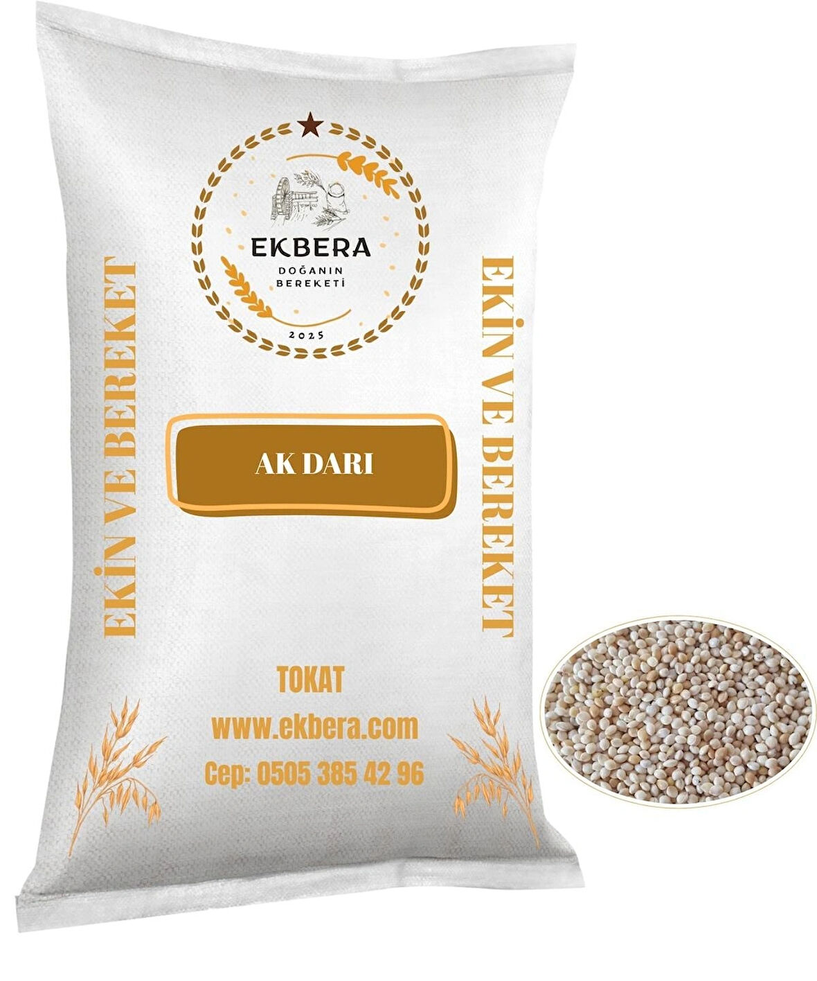 EKBERA - Muhabbet Yemi Ak Darı - (Tozsuz) - 10 Kg