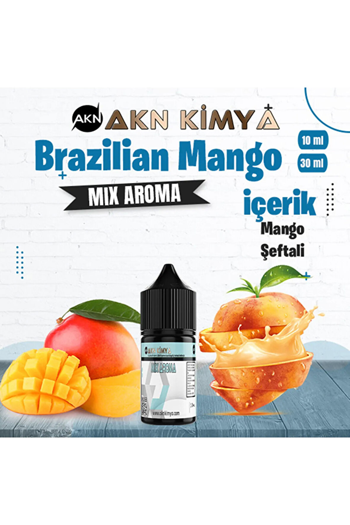 Brazilian Mango Mix Aroma Mango Şeftali Gıda Aroması 10 ml