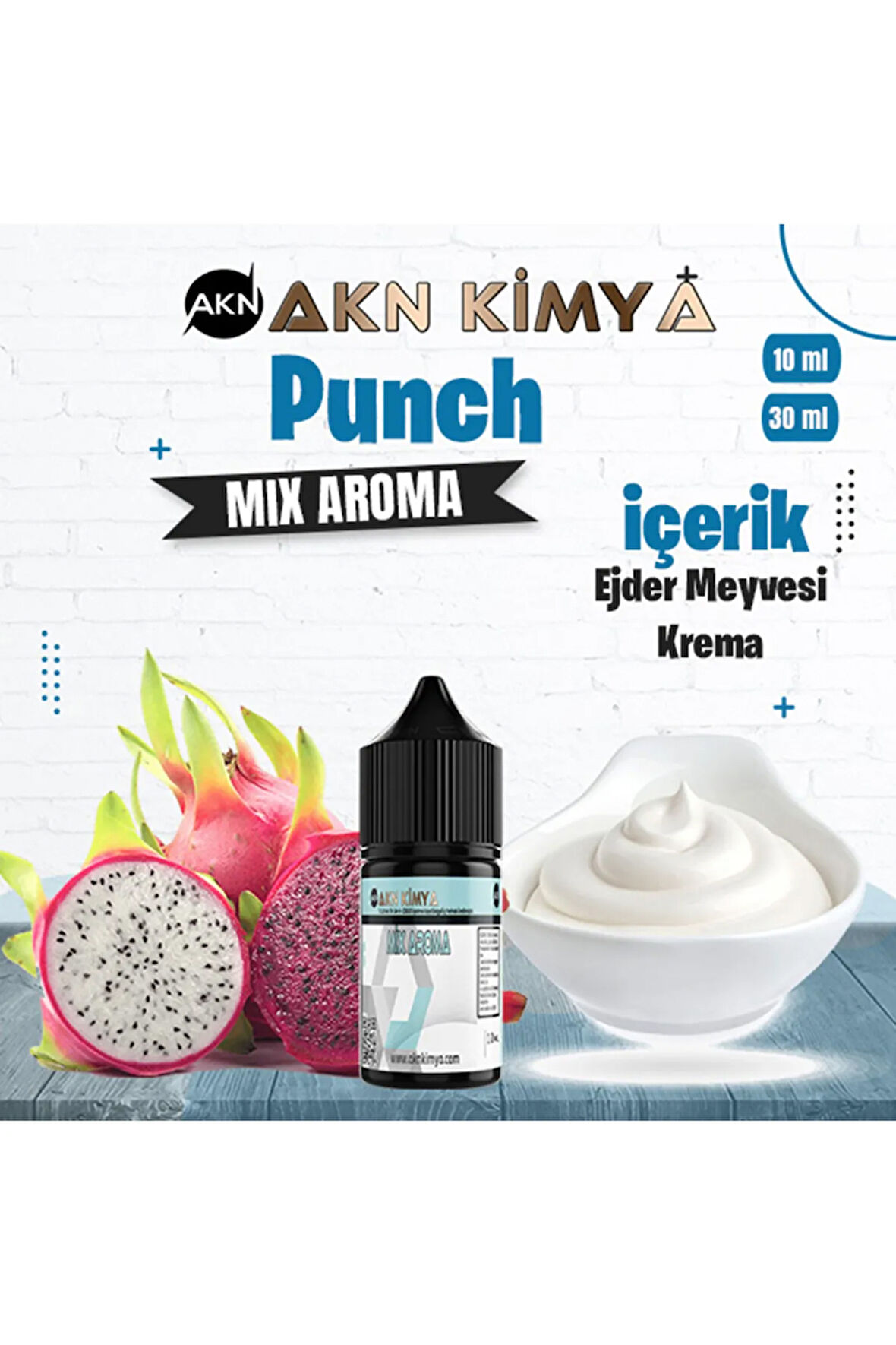 Punch Mix Aroma Ejder Meyvesi Krema Gıda Aroması 10 ml