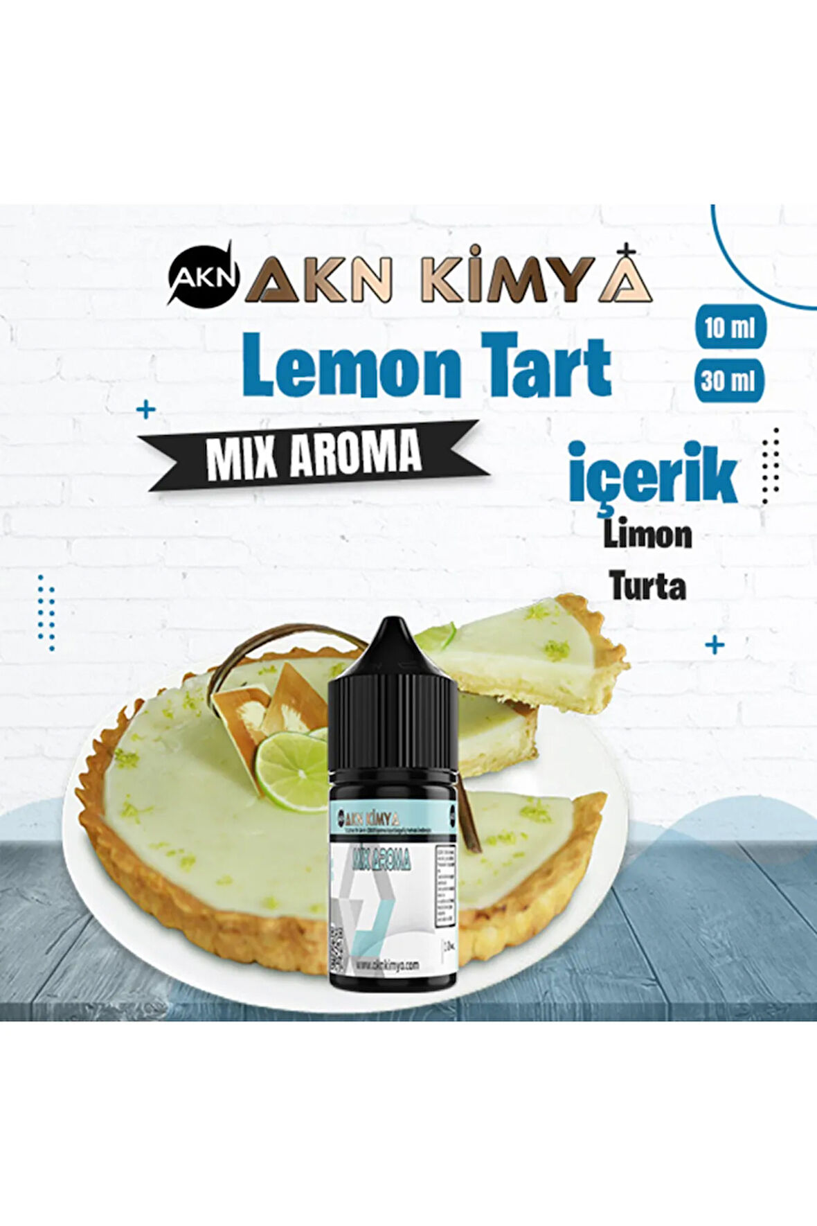 Lemon Tart Mix Aroma Limon Turta Gıda Aroması 10 ml