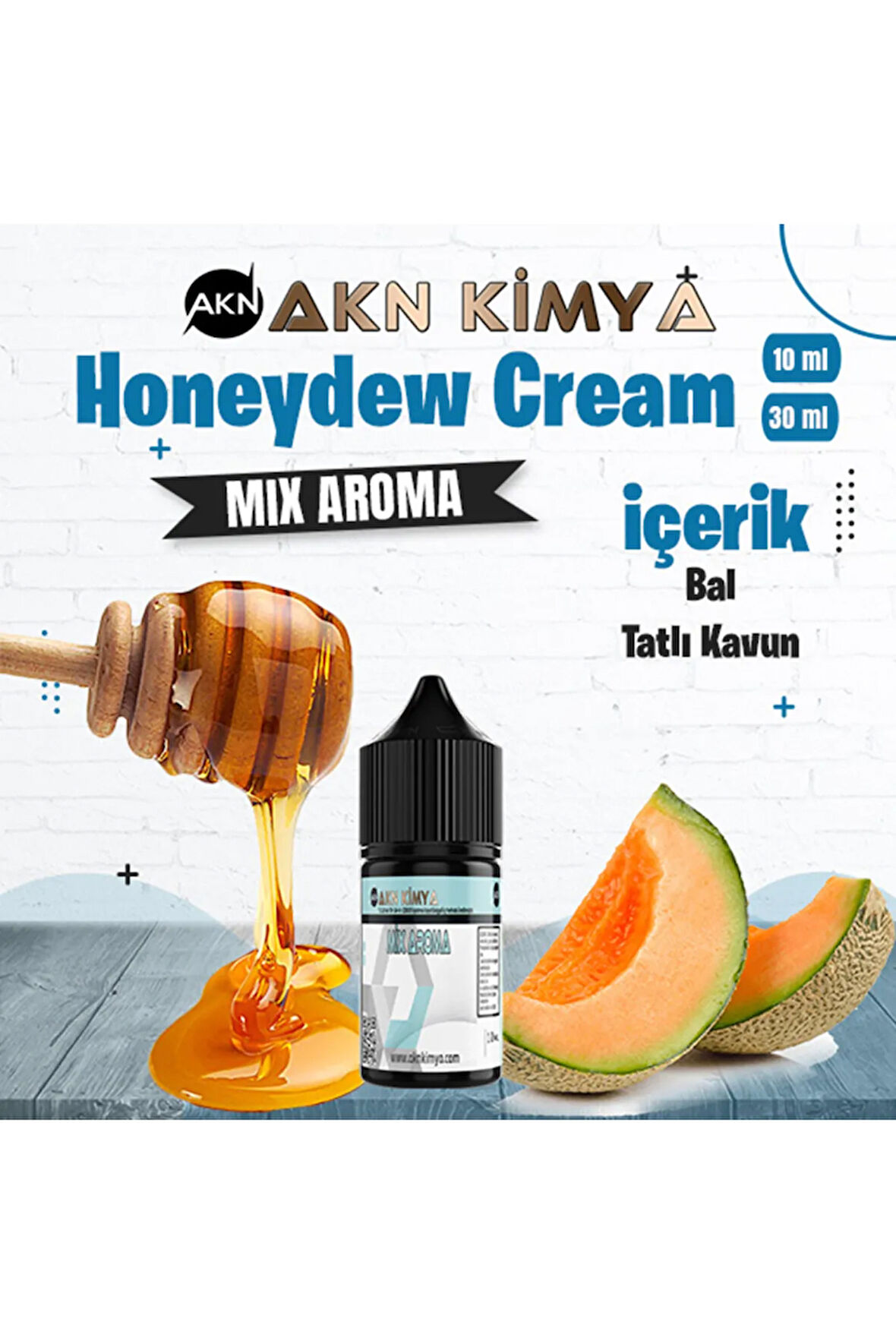 Honeydew Cream Mix Aroma Kavun Bal Gıda Aroması 10 ml
