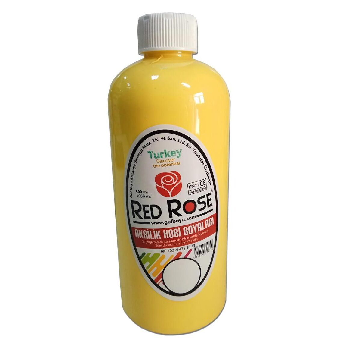 Akrilik Hobi Boyası Redrose 10 Renk  varyant 500ml