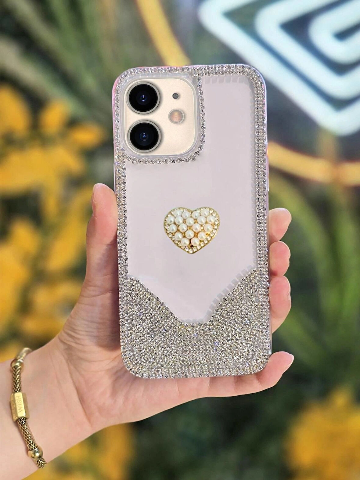 iPhone 11 Uyumlu 3 Boyutlu Karakterli Taşlı Premium Lux Koruyucu Telefon Kılıfı