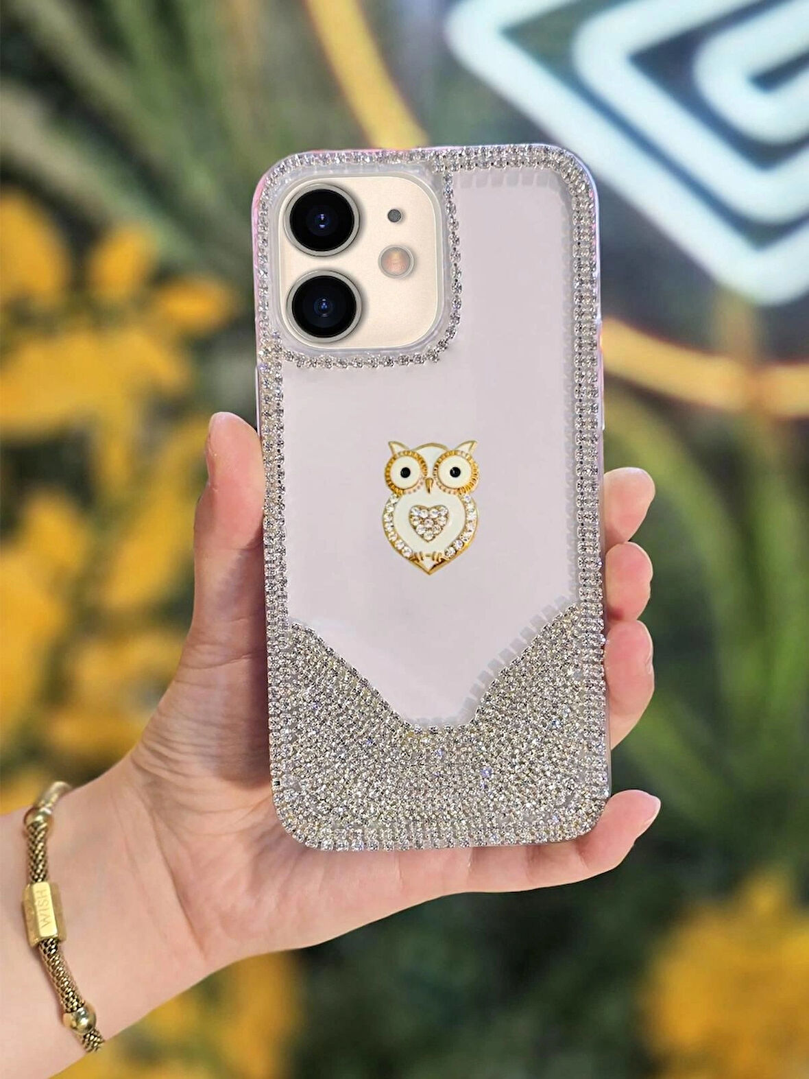 iPhone 11 Uyumlu 3 Boyutlu Karakterli Taşlı Premium Lux Koruyucu Telefon Kılıfı