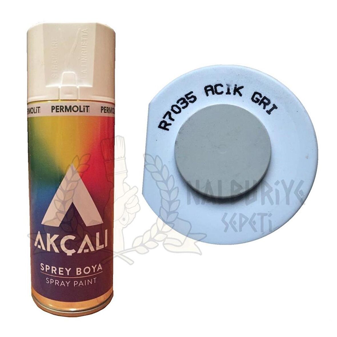 Akçalı Akrilik Sprey Boya AÇIK GRİ 400 ml - RAL7035