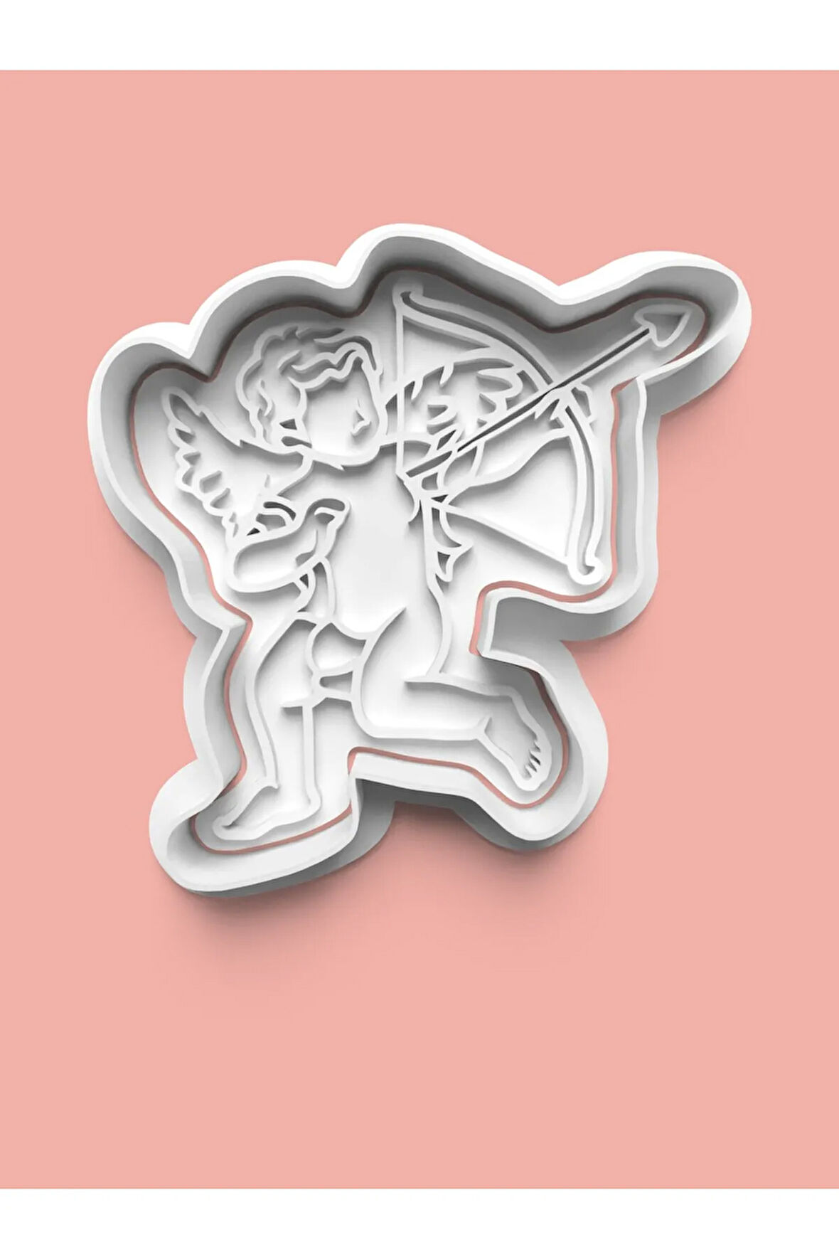 Ok Atan Melek Figürü Kurabiye Kalıbı Ve Şeker Hamuru Kalıbı