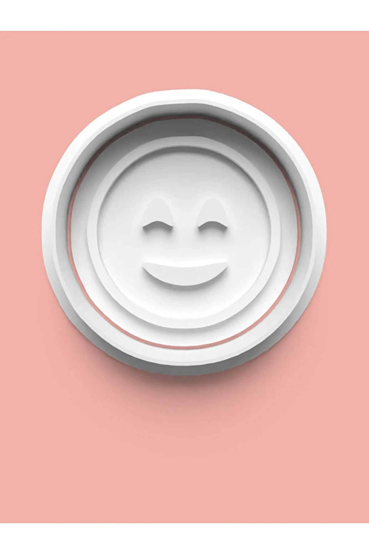 Emoji Surat İfadesi Kurabiye Kalıbı Ve Şeker Hamuru Kalıbı