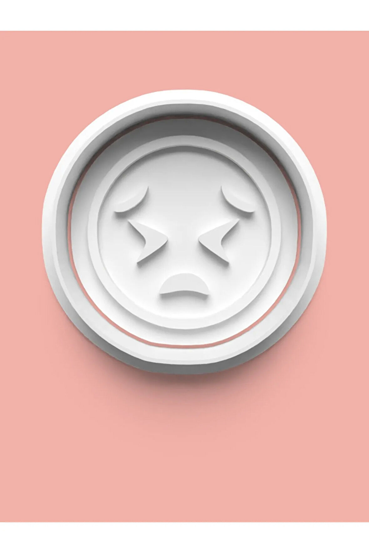 Emoji Surat İfadesi Kurabiye Kalıbı Ve Şeker Hamuru Kalıbı