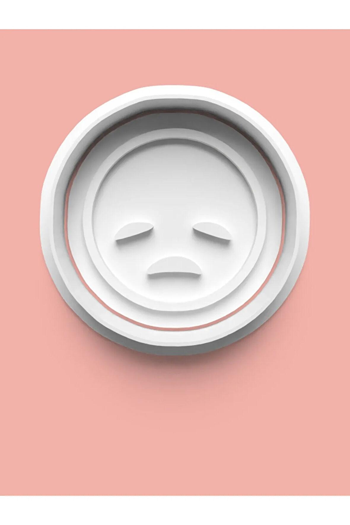 Emoji Üzgün Surat Kurabiye Kalıbı Ve Şeker Hamuru Kalıbı