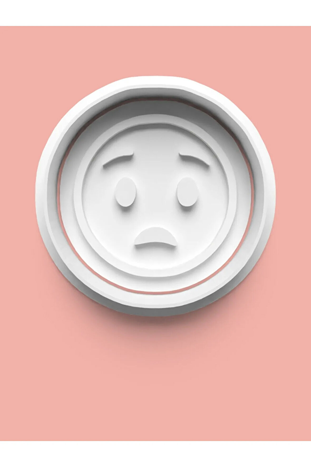 Emoji Surat İfadesi Kurabiye Kalıbı Ve Şeker Hamuru Kalıbı