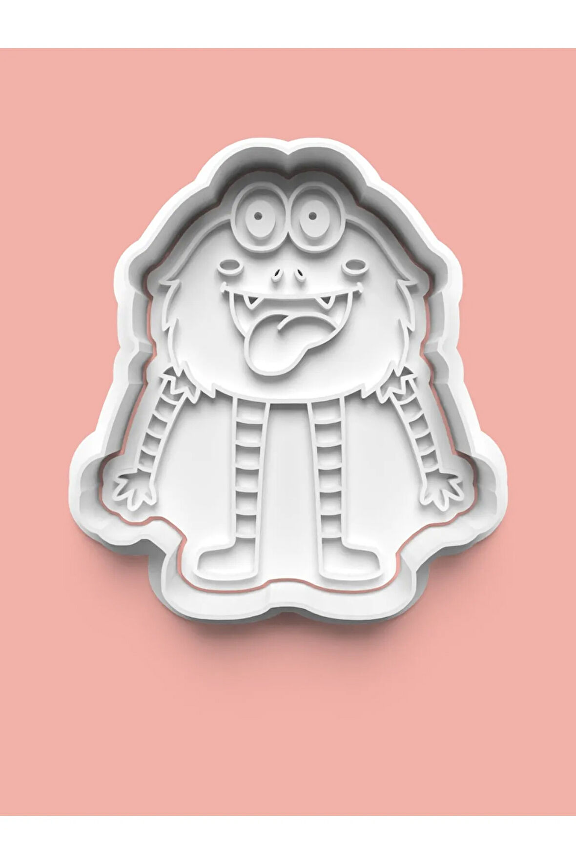 Sevimli Canavar Figürü Kurabiye Kalıbı Ve Şeker Hamuru Kalıbı