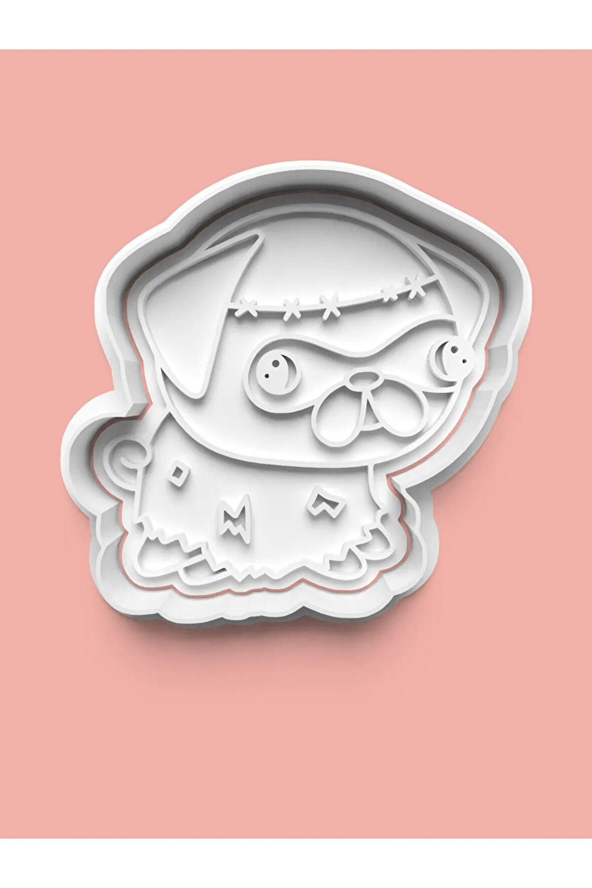 Pug Köpeği Figürü Kurabiye Kalıbı Ve Şeker Hamuru Kalıbı