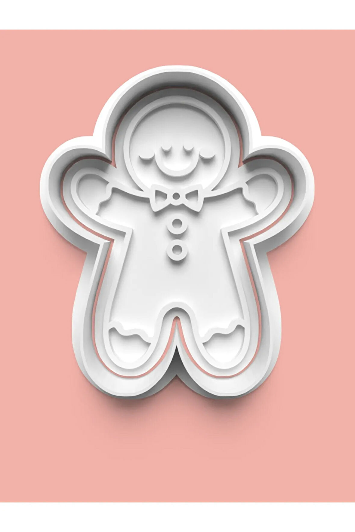 Papyonlu Kurabiye Adam Figürü Kurabiye Kalıbı Ve Şeker Hamuru Kalıbı